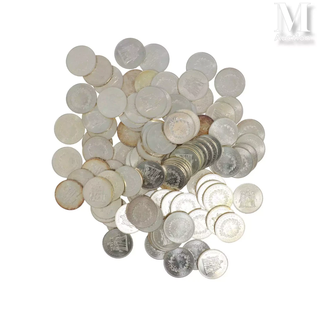 Lot de pièces en argent