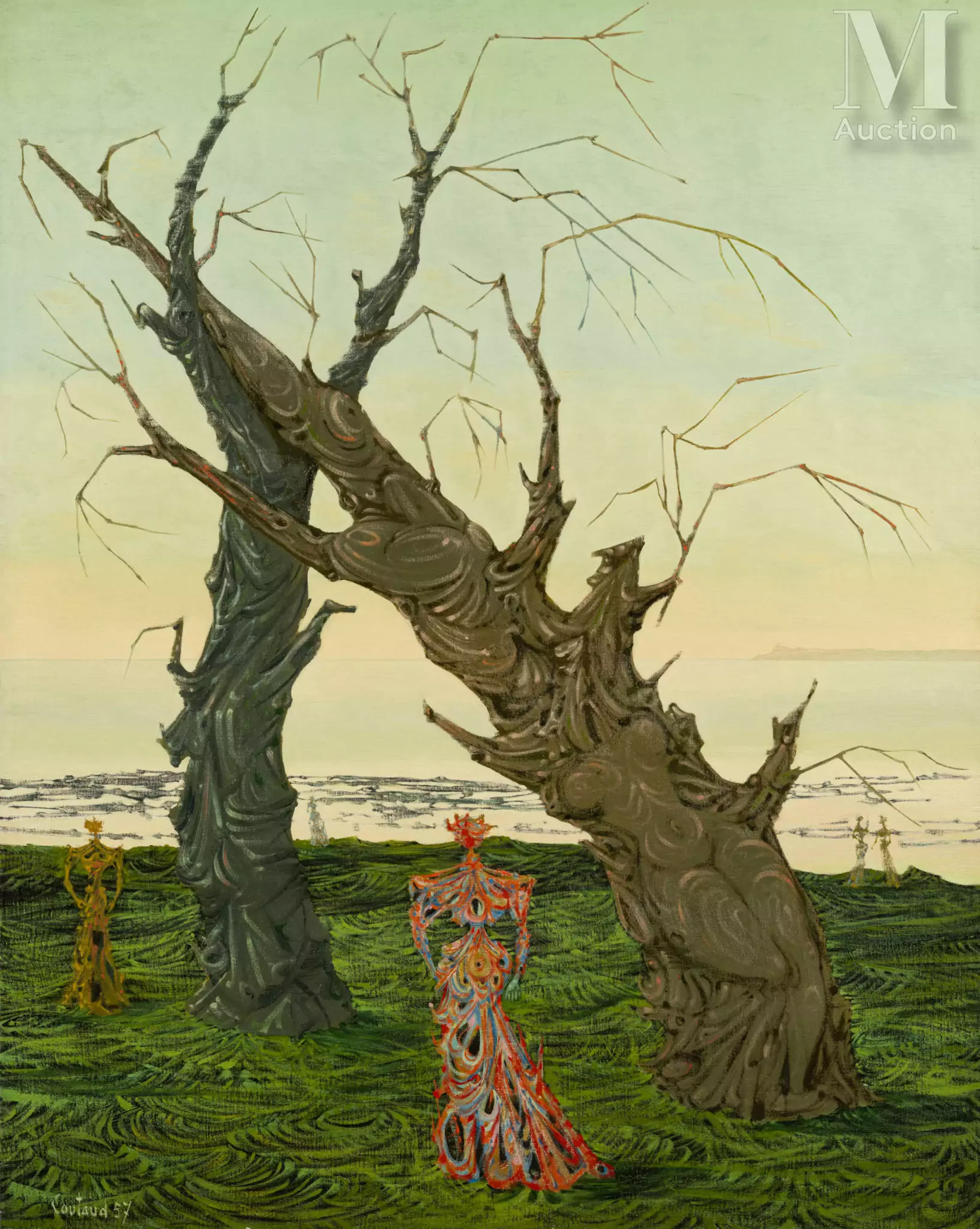 Lucien COUTAUD (Meynes 1904- Paris 1977) Dames des arbres