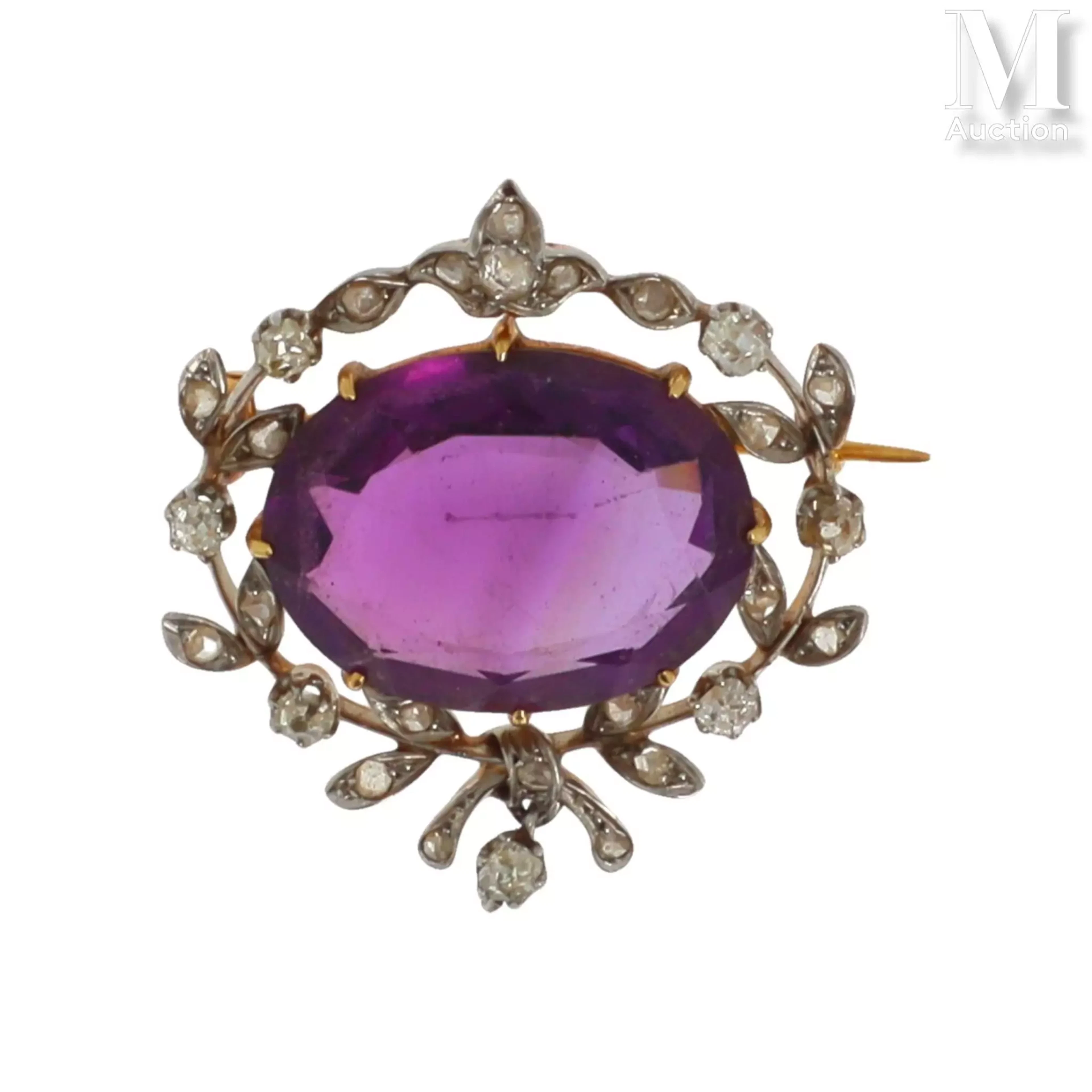 Broche améthyste
