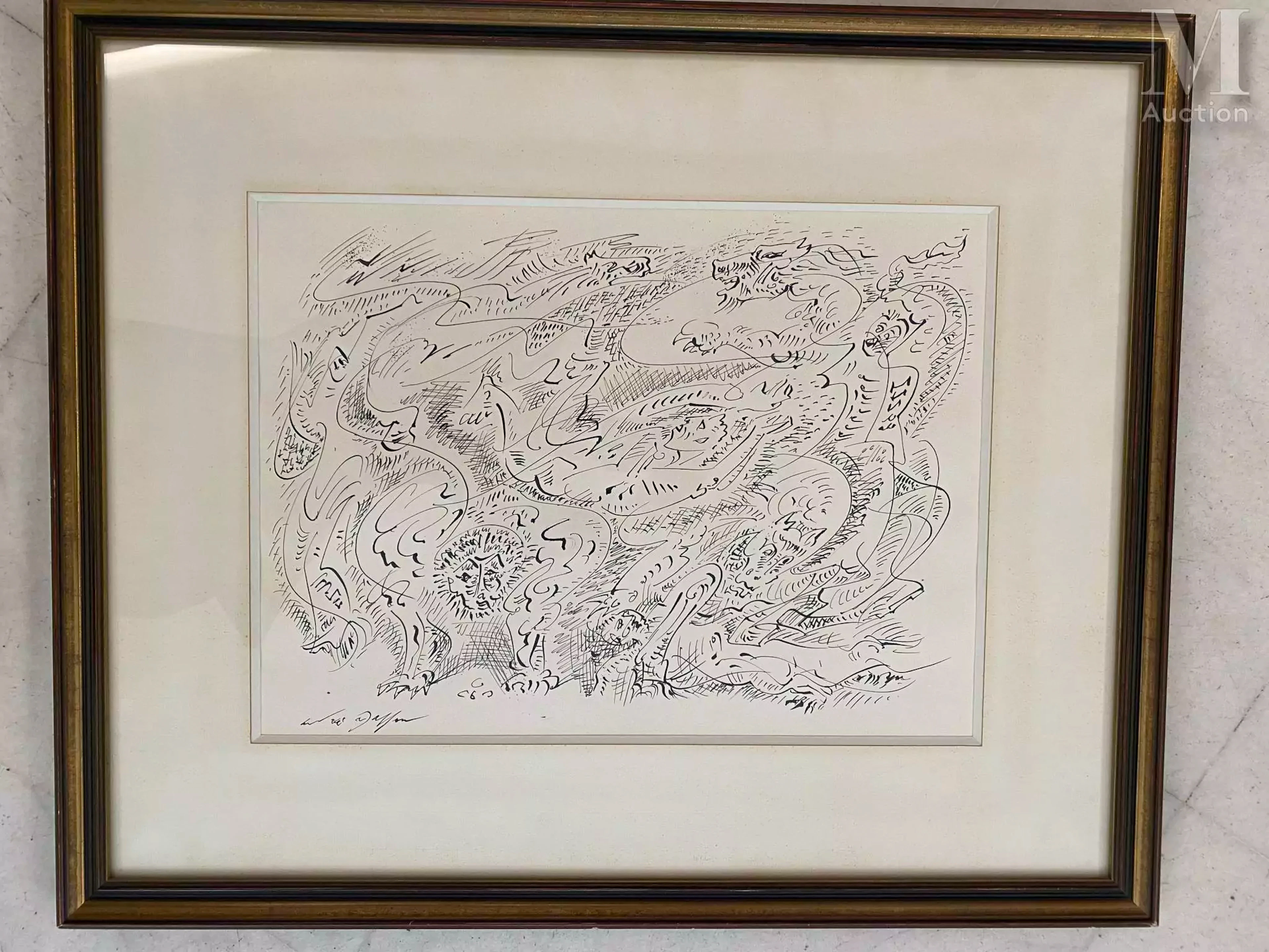André MASSON (1896-1987) Révolte dans la ménagerie