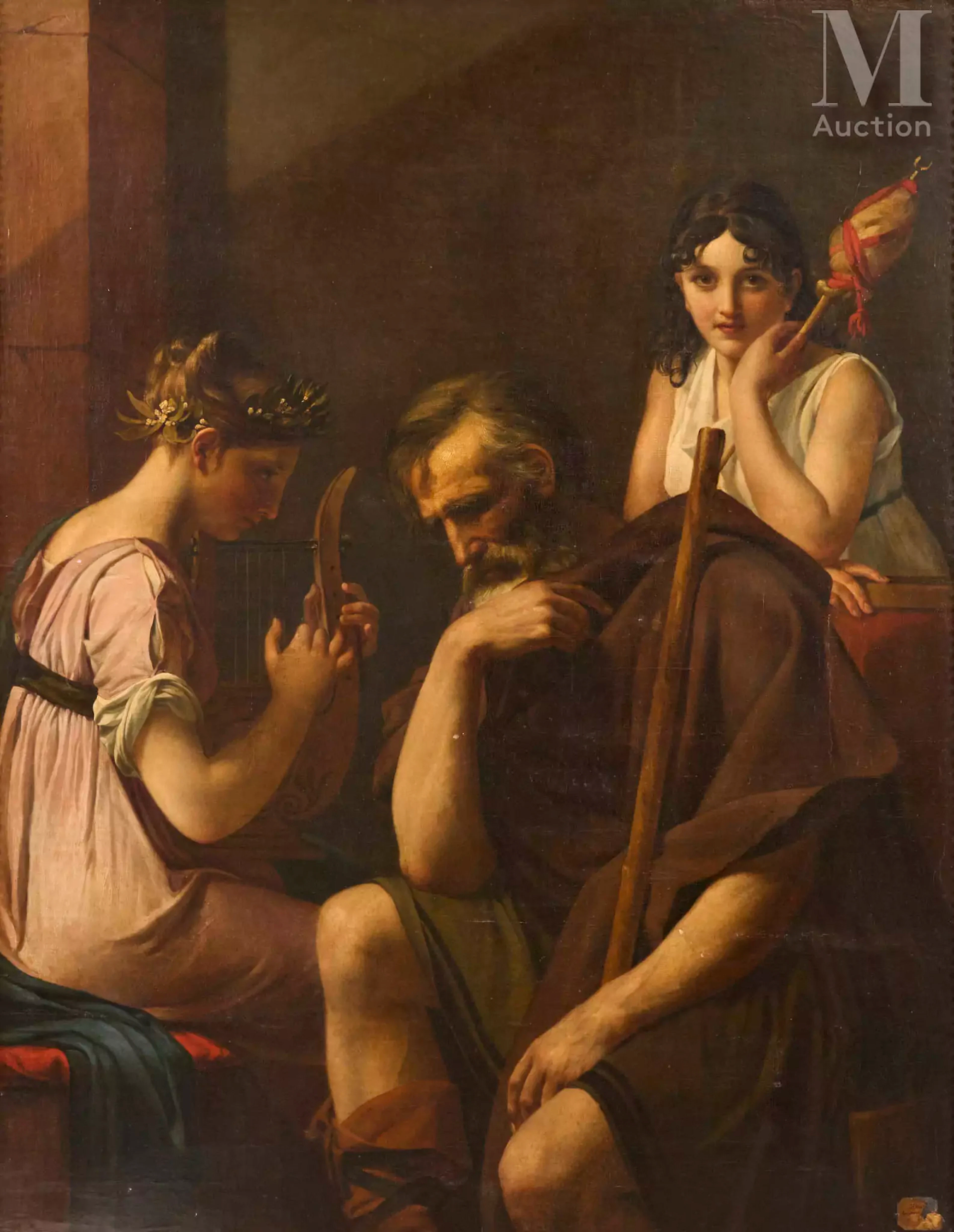 Marie Guilhelmine BENOIST (Paris 1768 - 1826) Une jeune fille chantant