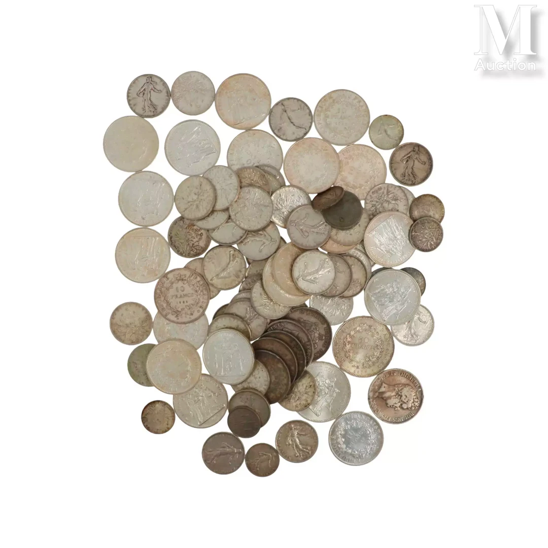 Lot de pièces en argent