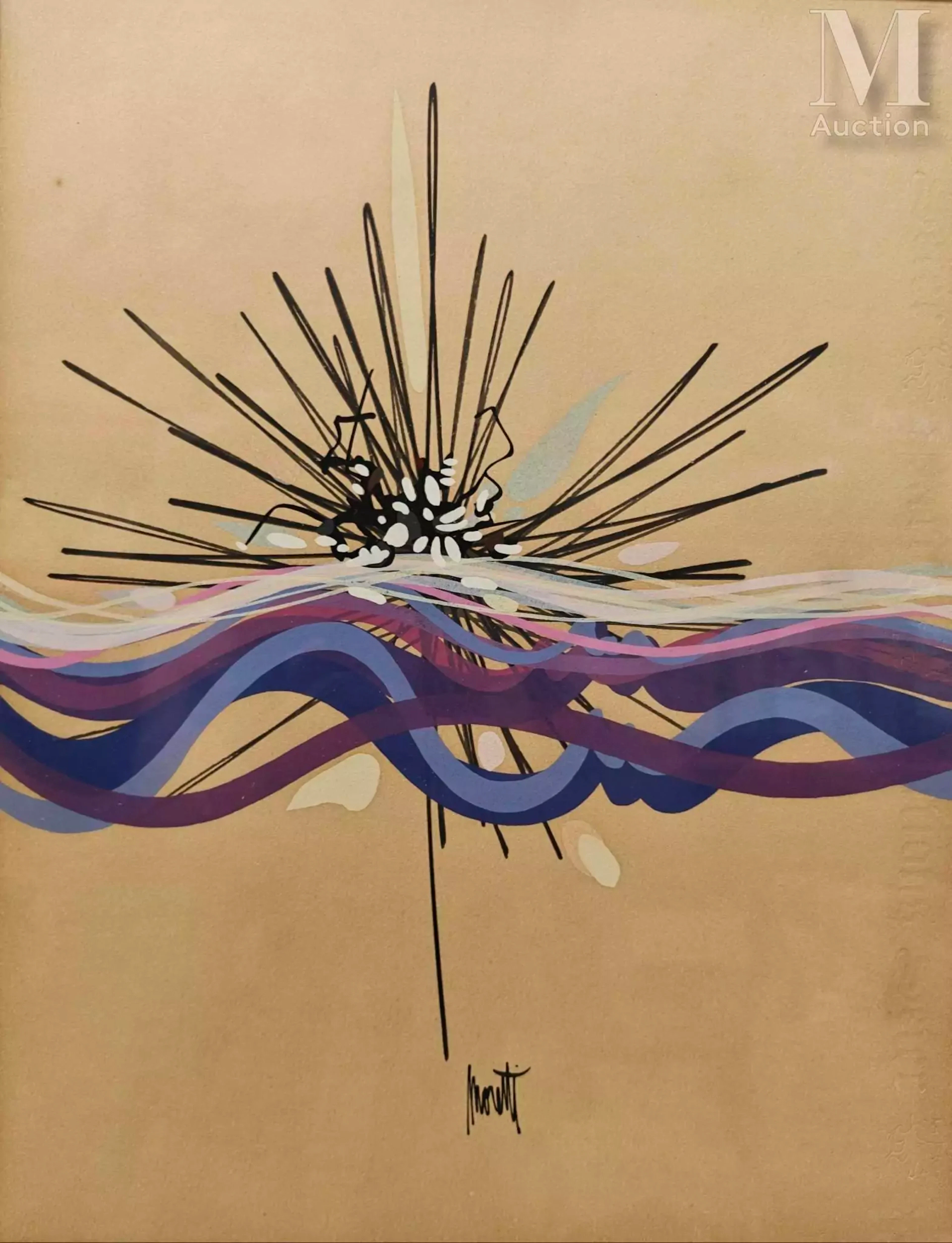 Raymond MORETTI (1931-2005) Le bateau ivre (Raimbaud)