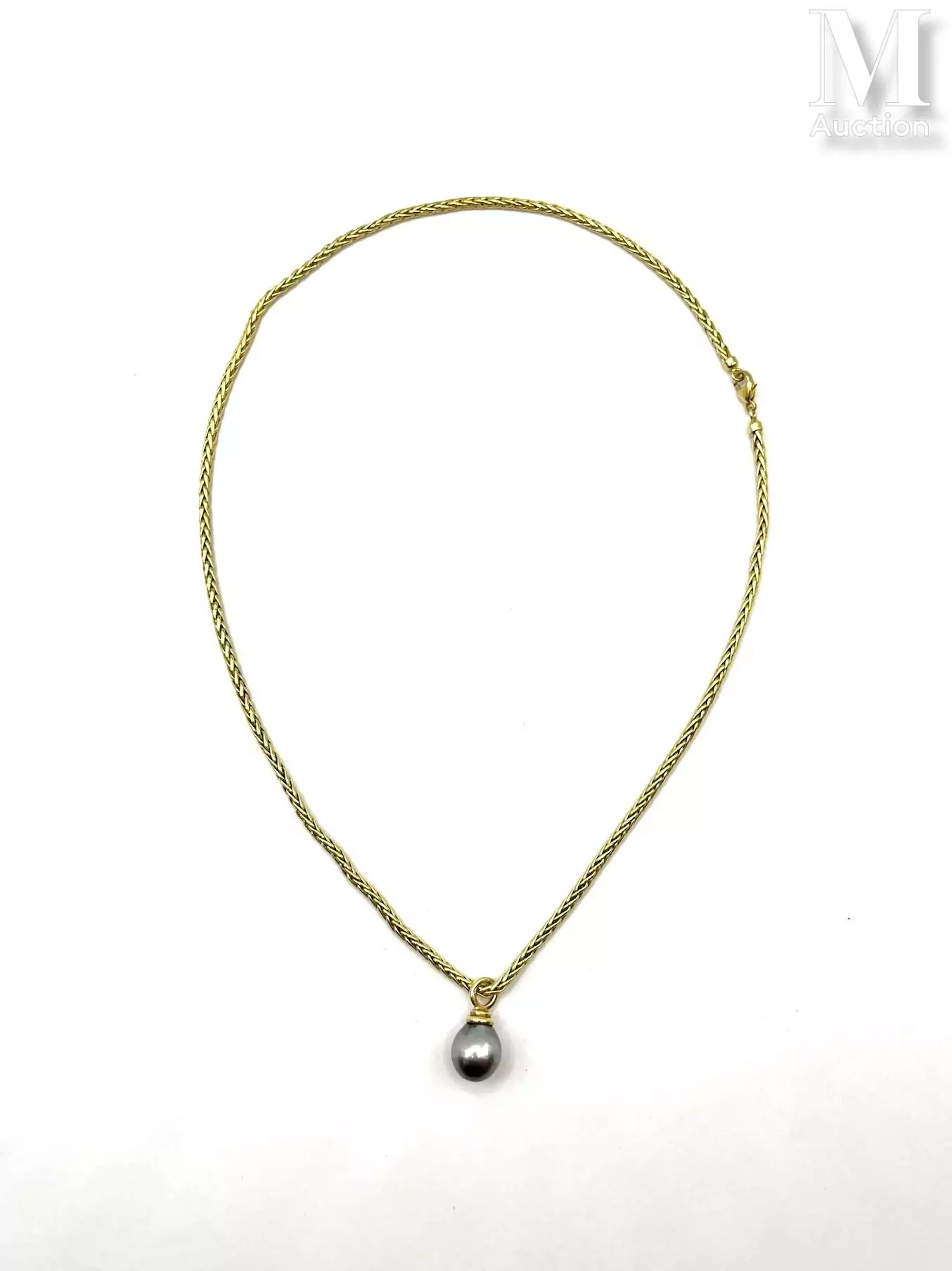 Collier or et perle