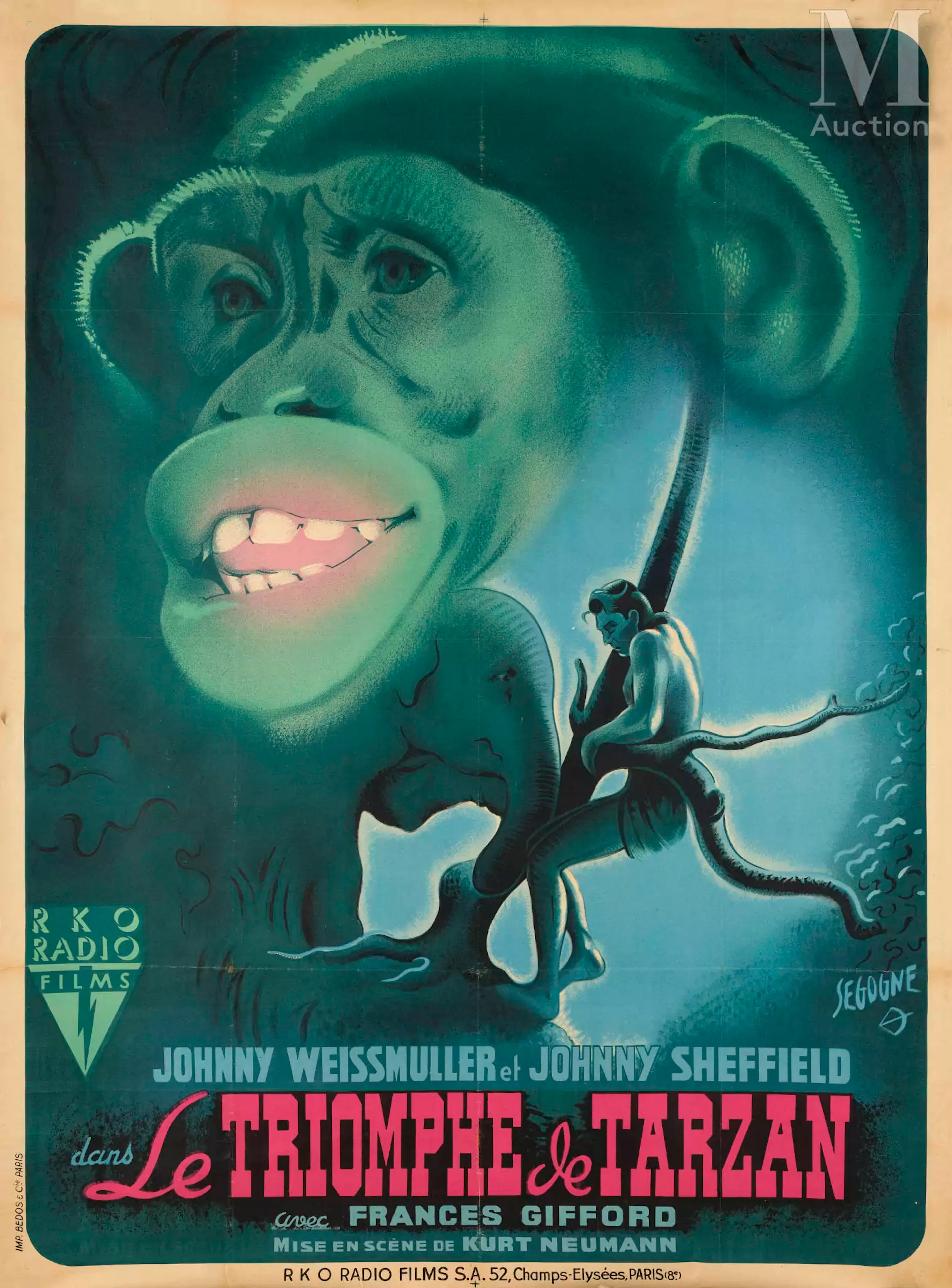 LE TRIOMPHE DE TARZAN Deux affiches