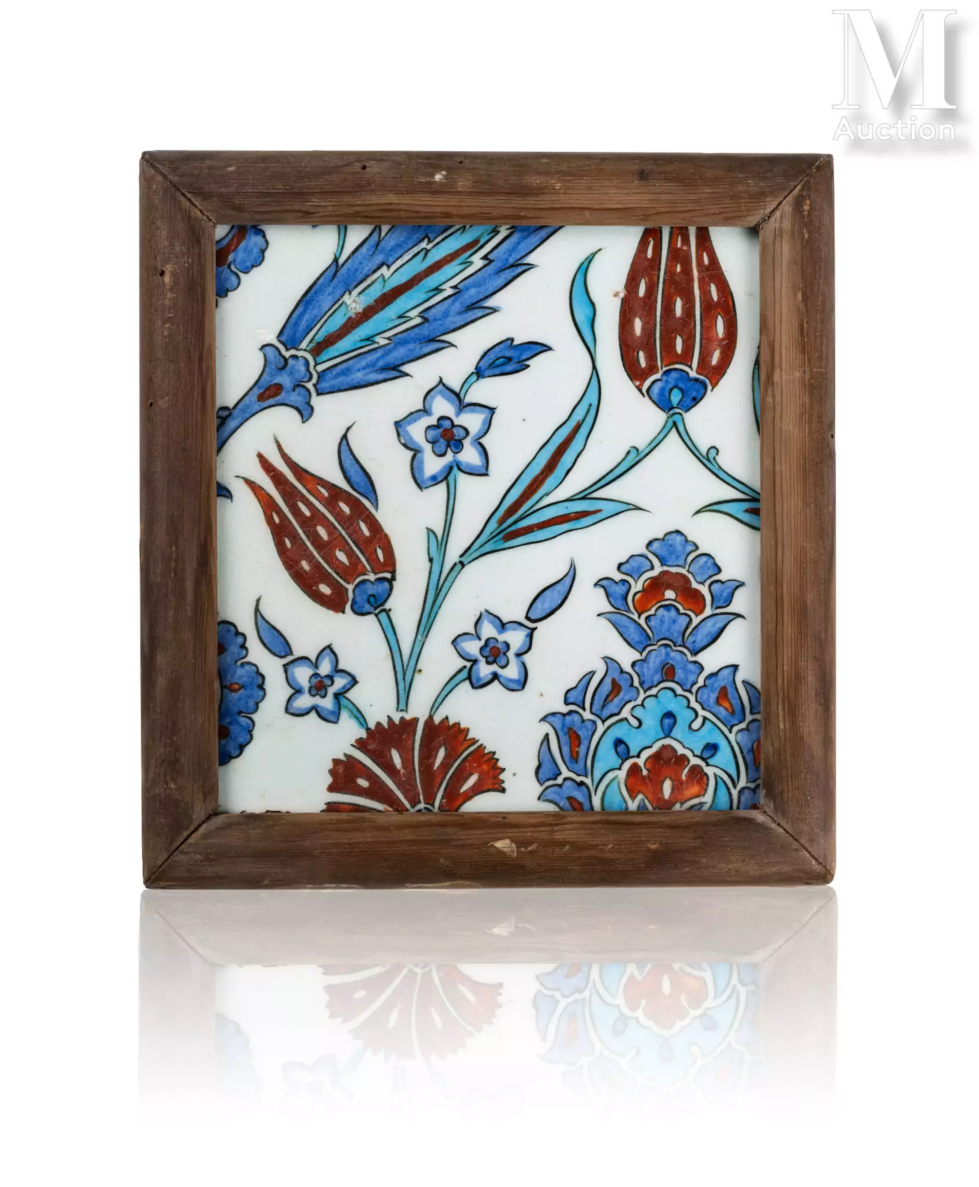 Carreau d’Iznik aux tulipes Empire ottoman, Turquie, Iznik, vers 1560–1580
