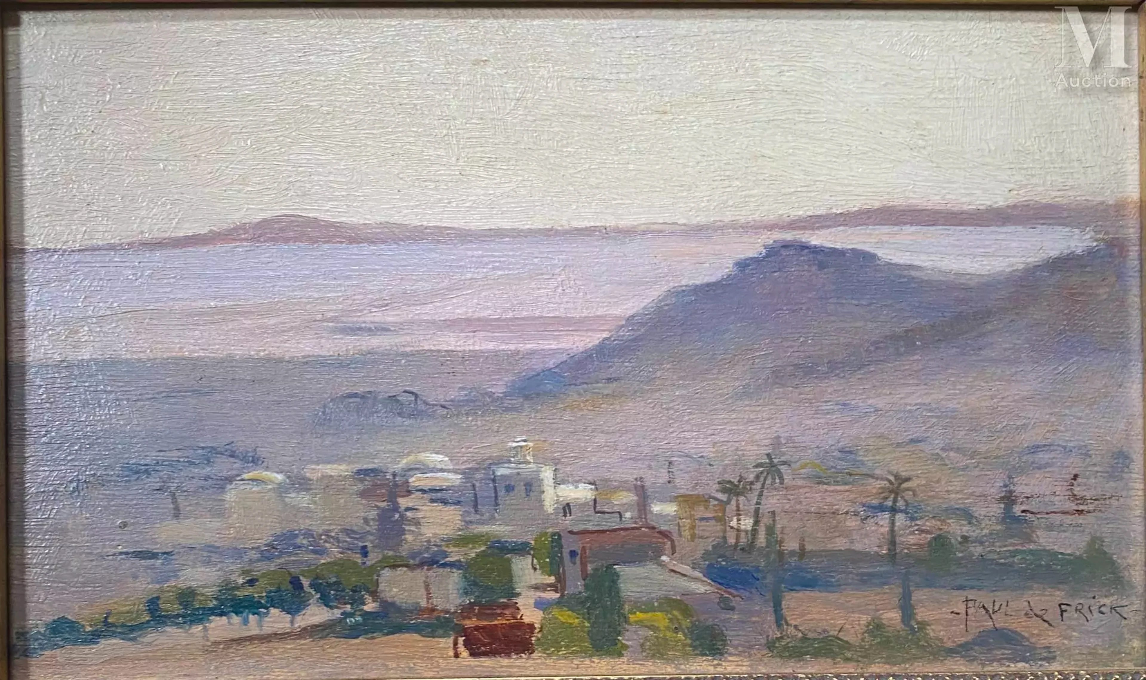 Paul DE FRICK (1864-1935) Vue de Tunis