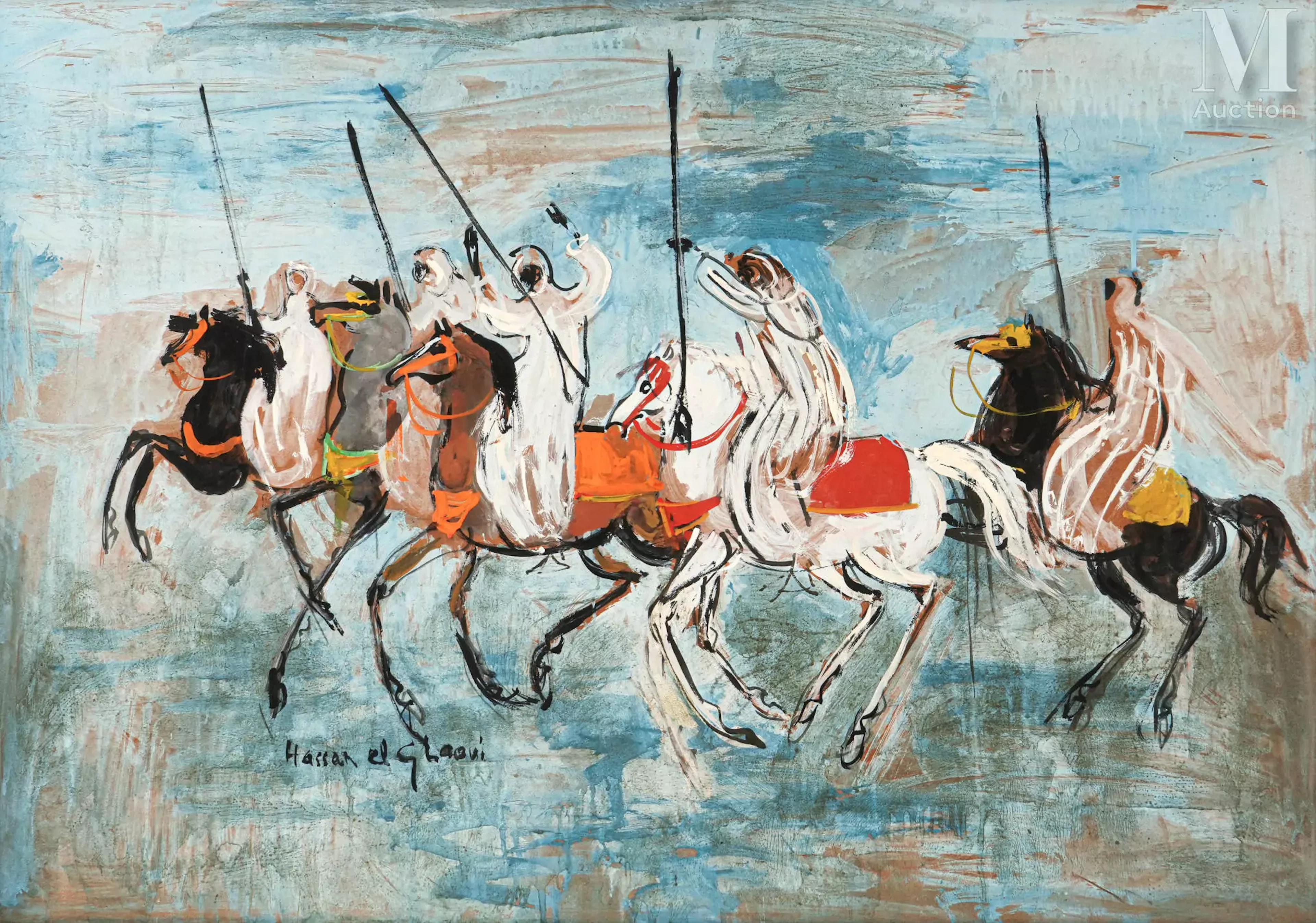 Hassan EL GLAOUI (Maroc 1923 - 2018) Fantasia