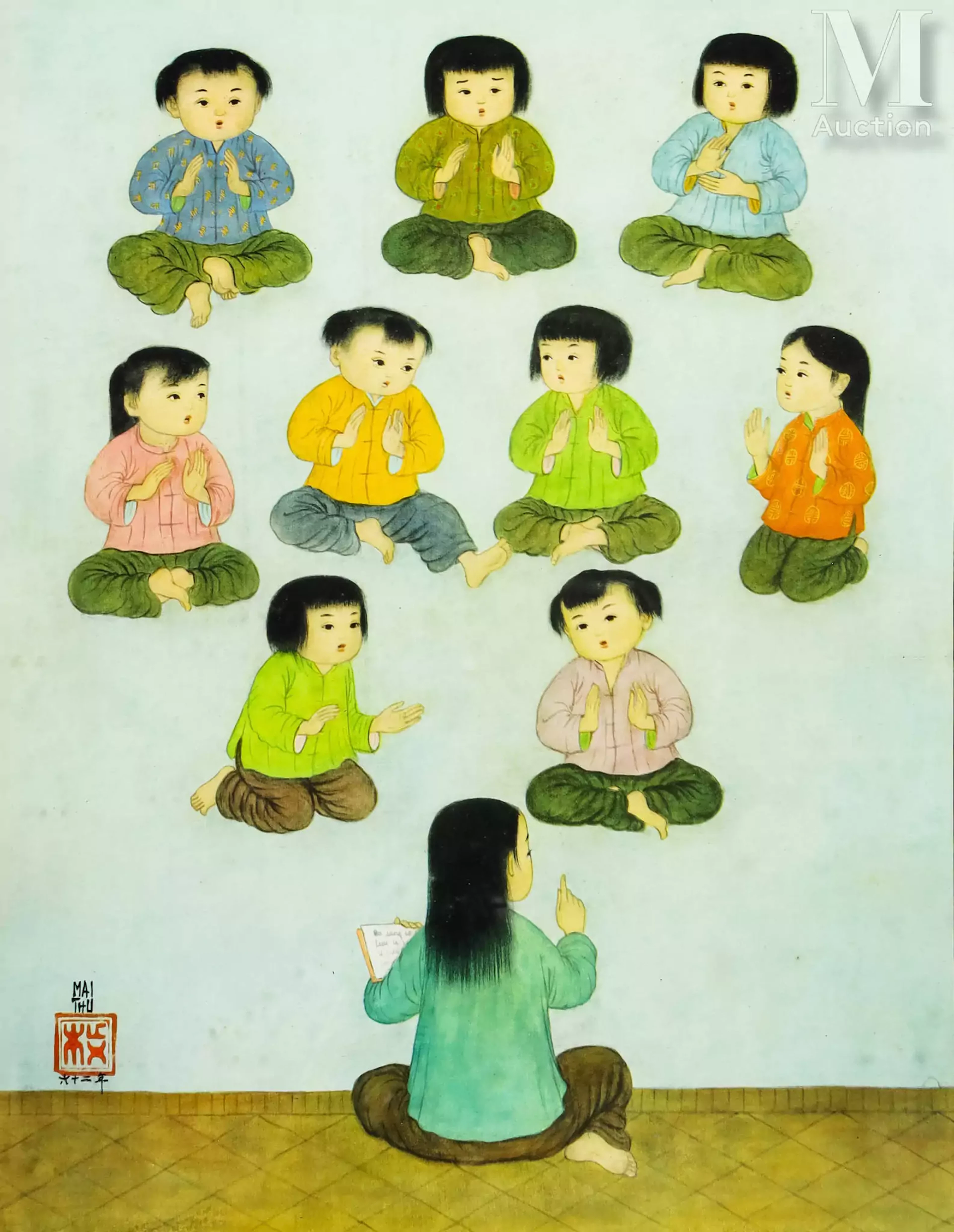 MAI TRUNG THU (1906-1980), d'après "La leçon de chant"
