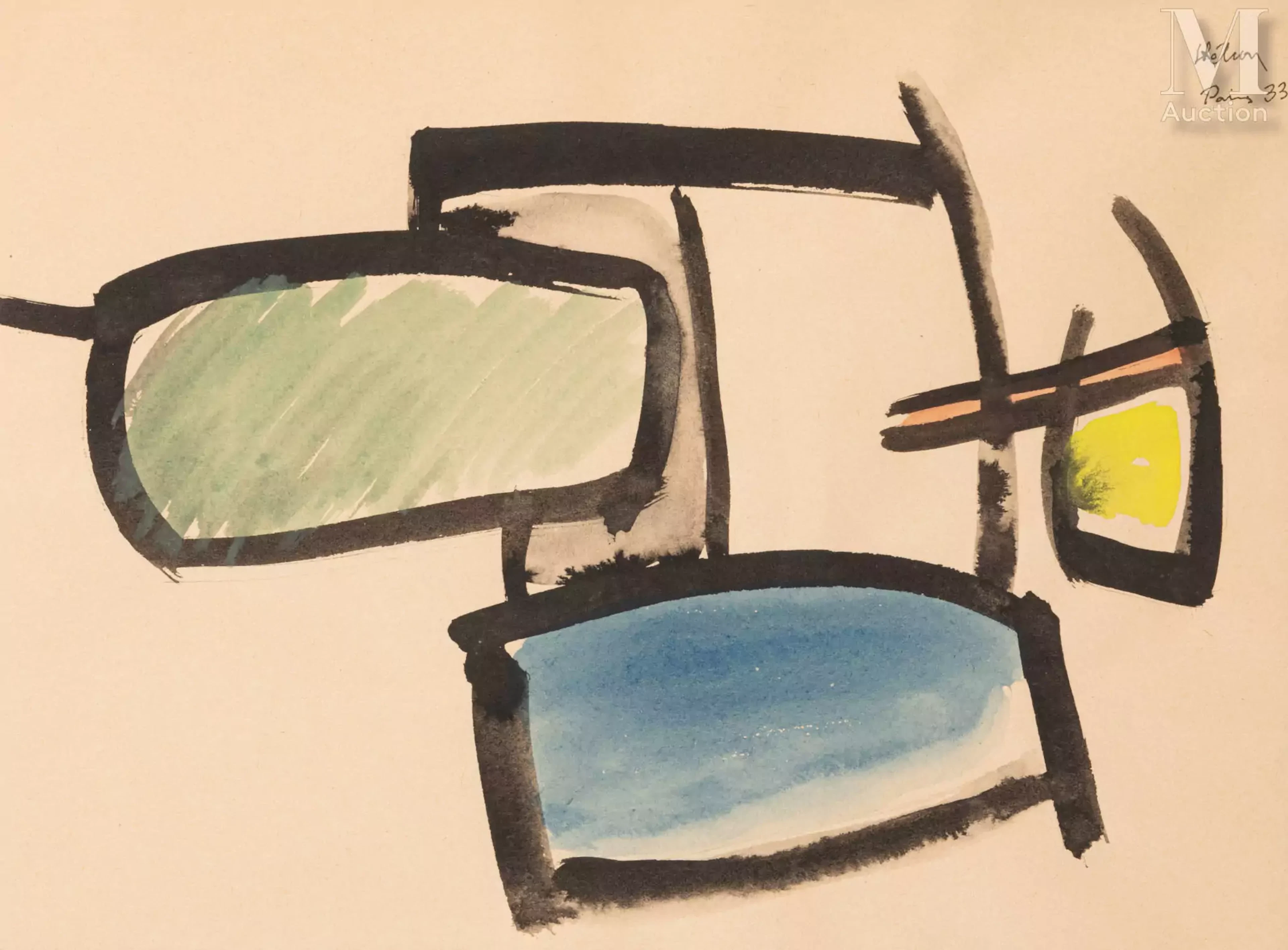 Jean HELION (Couterne 1904- Paris 1987) Equilibre, 1933