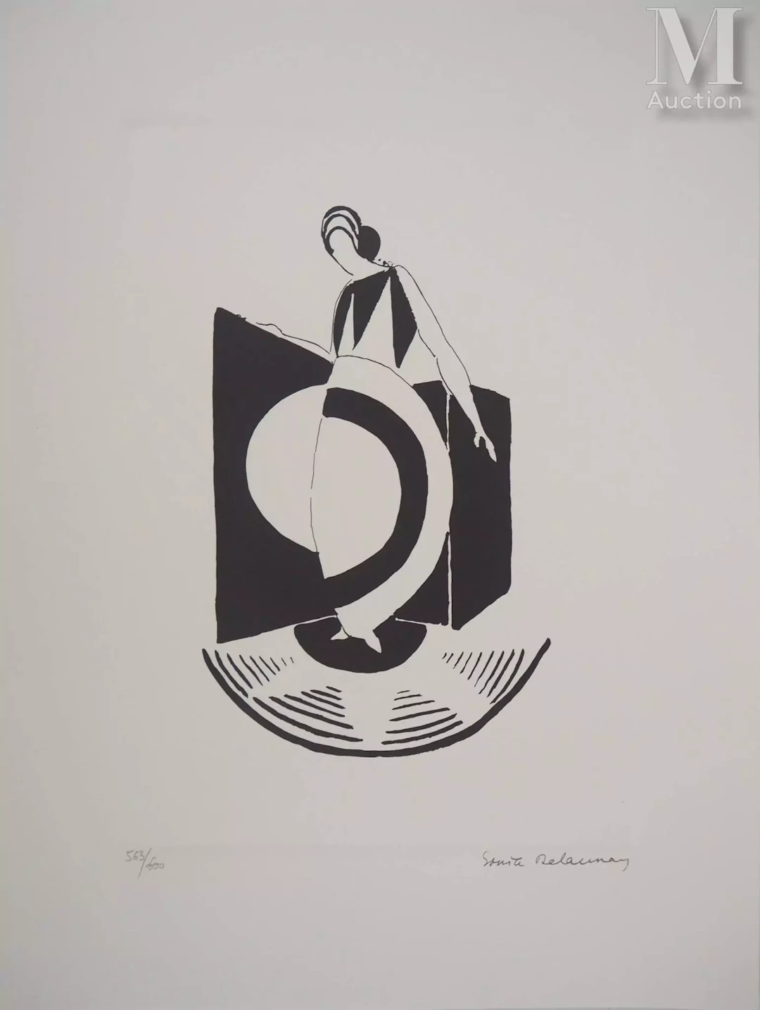 DELAUNAY Sonia Robe Graphique Art Déco