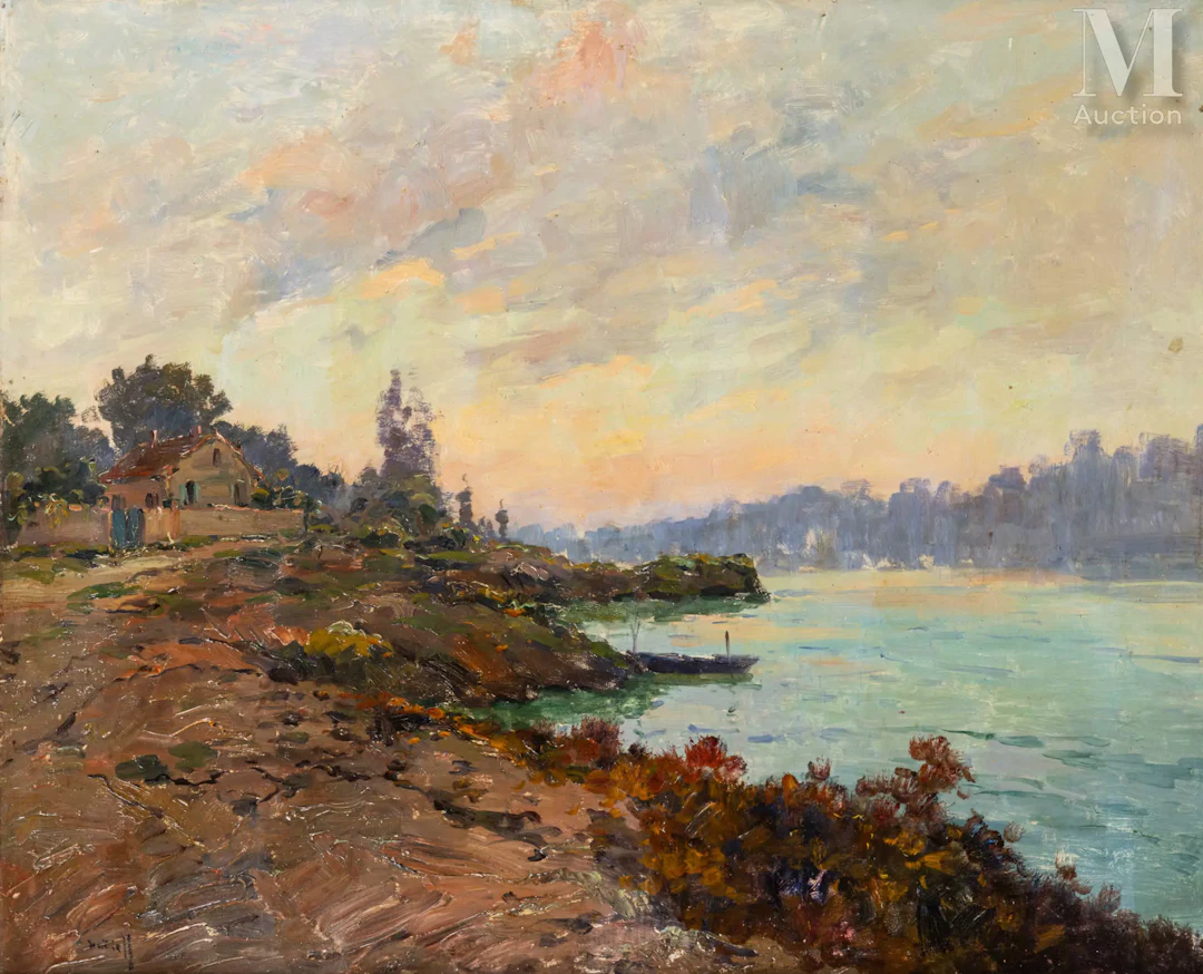 Alexandre ISAILOFF (Constantinople 1869-France 1944) Bord de rivière