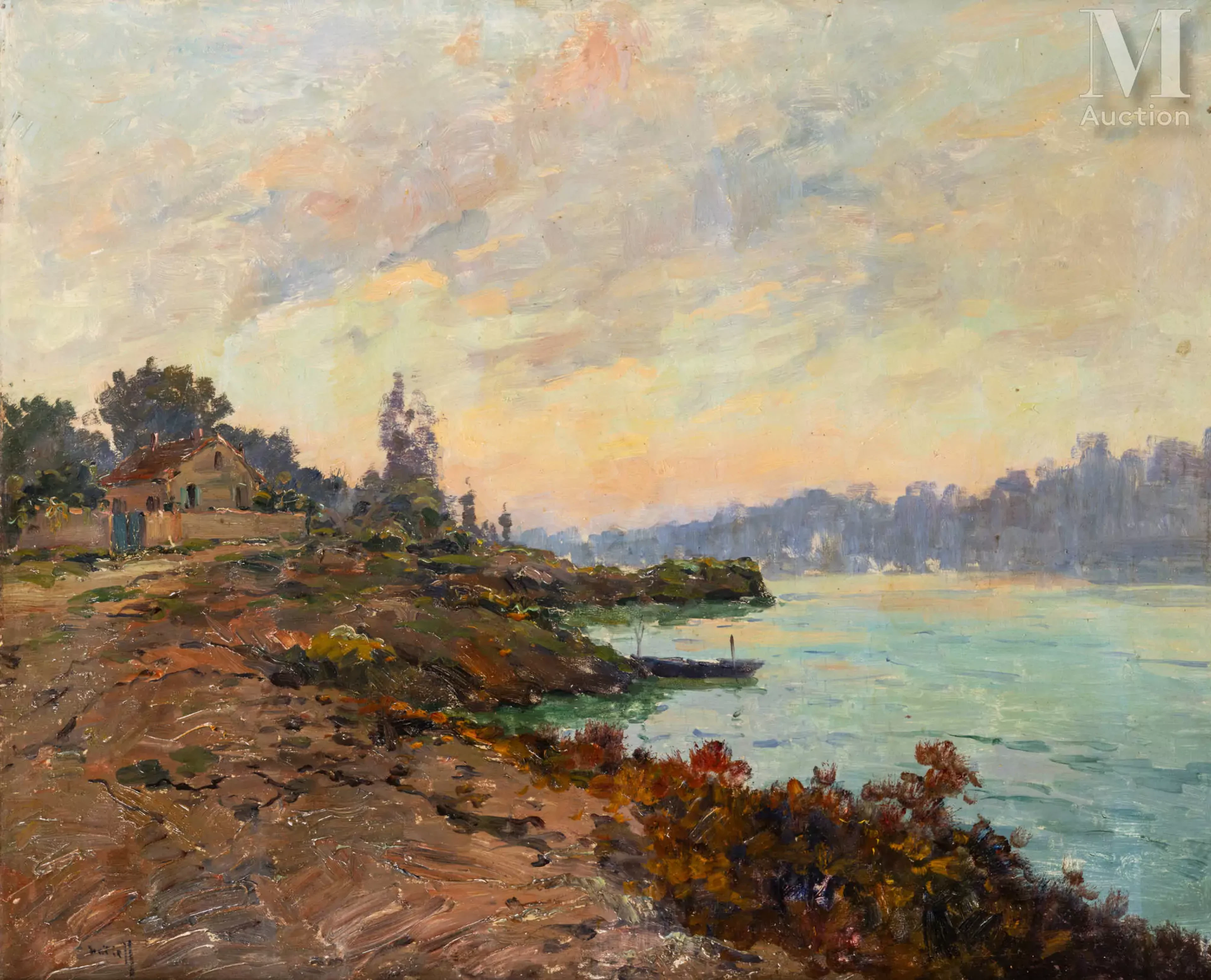 Alexandre ISAILOFF (Constantinople 1869-France 1944) Bord de rivière