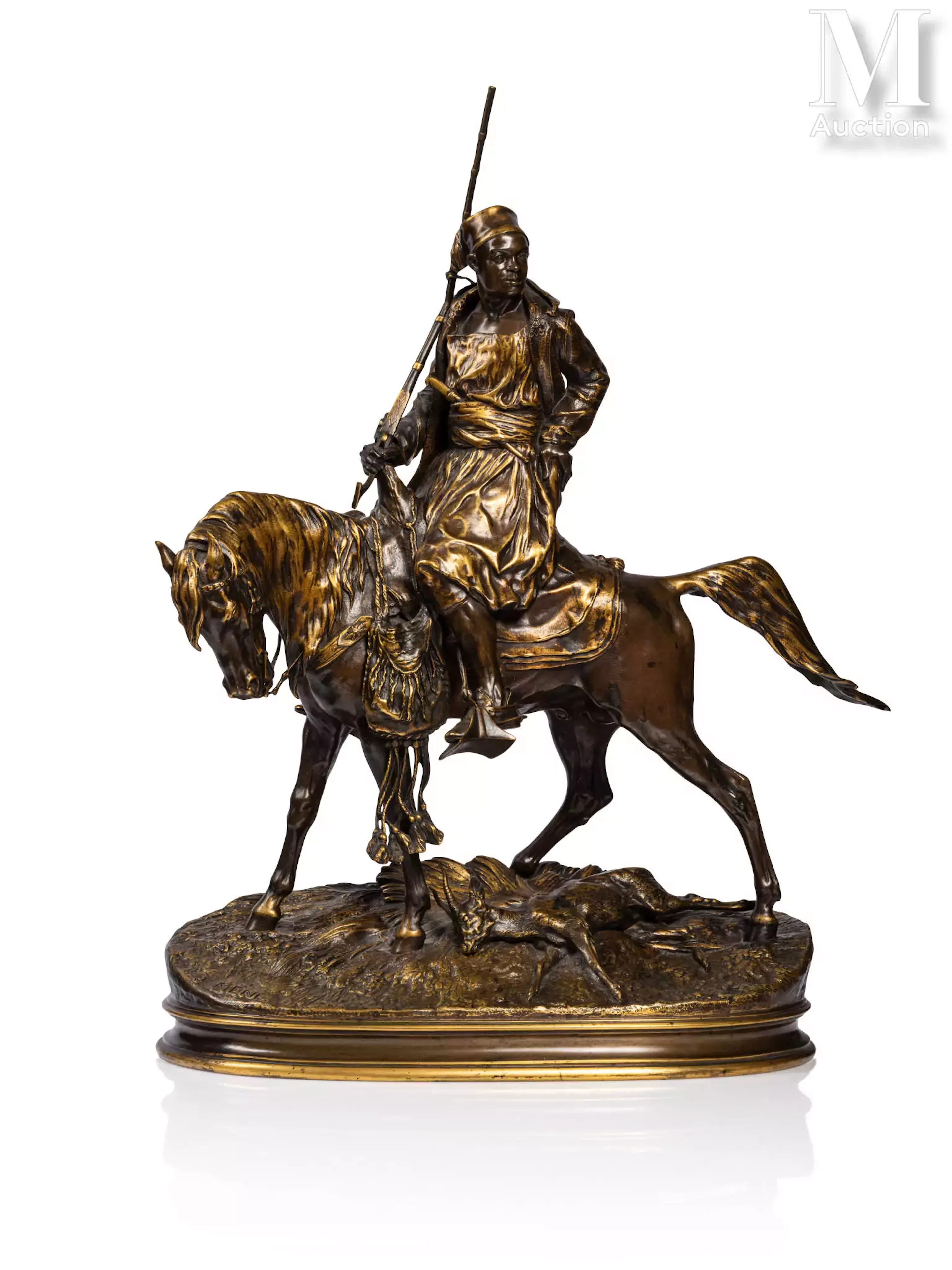 Pierre-Jules MENE (Paris 1810 - Paris 1879) Chasseur africain à cheval