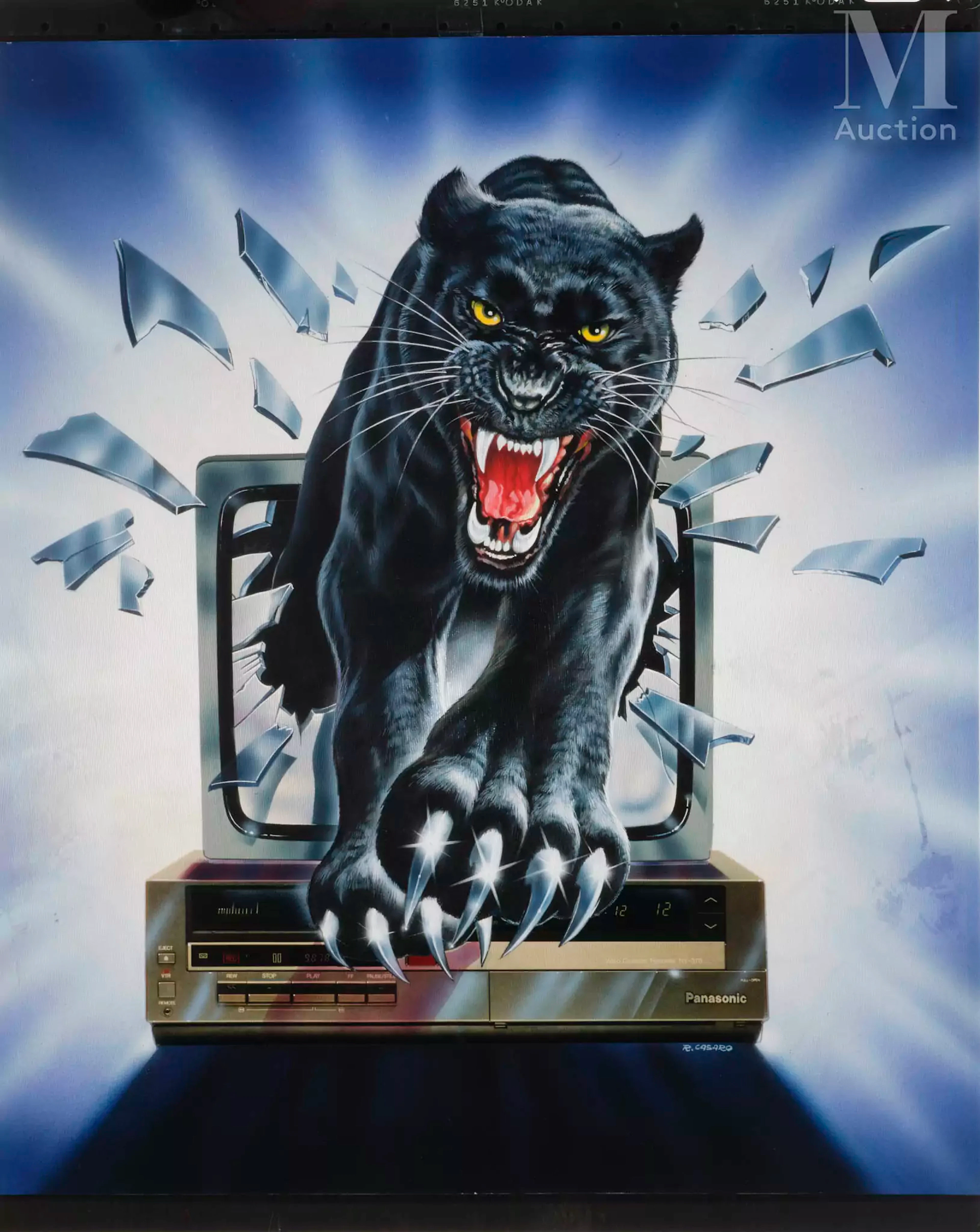 La Panthère René CHATEAU Publicité pour les VHS