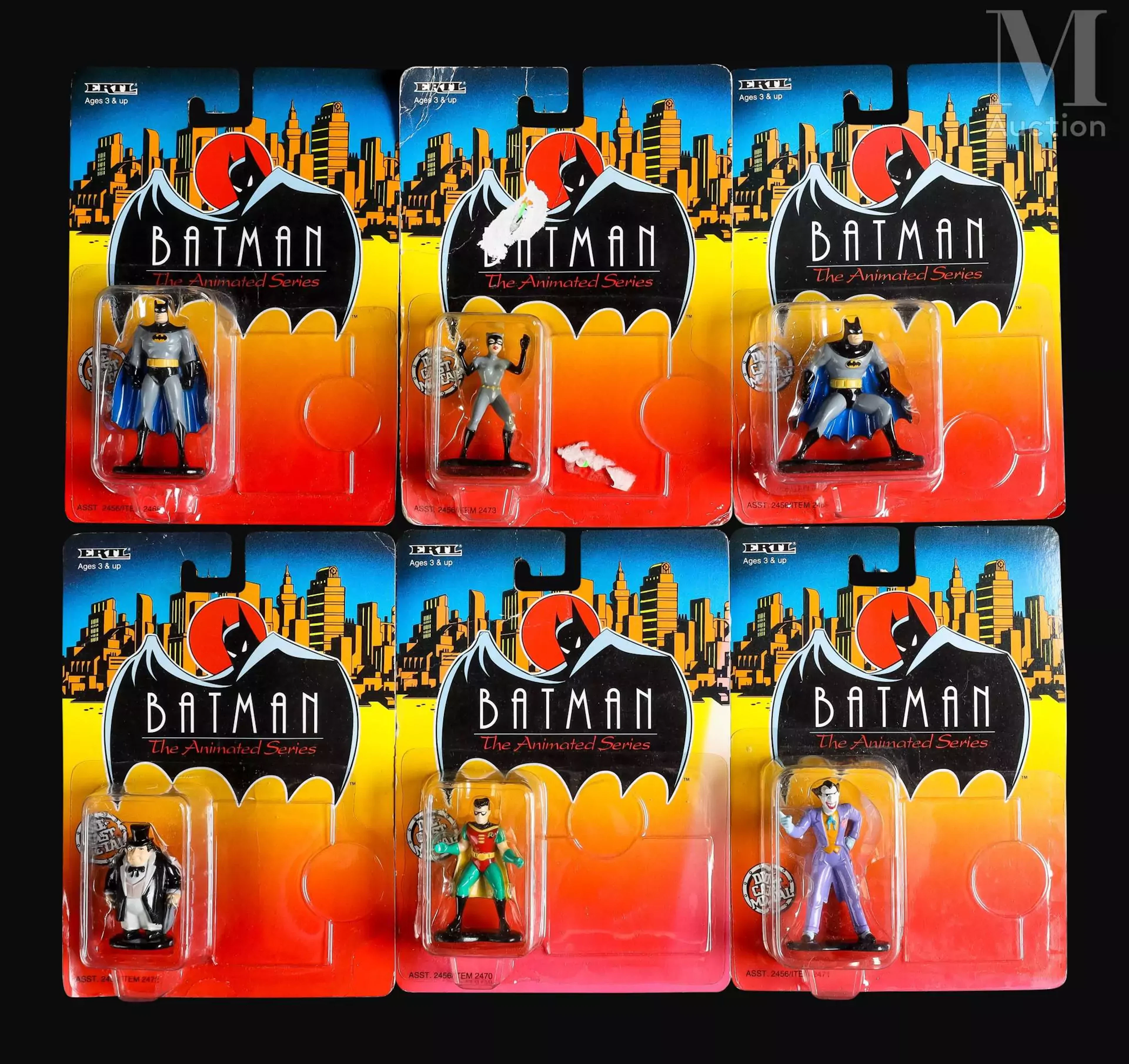 BATMAN THE ANIMATED SERIES Full set neuf des x6 mini figurines DIE