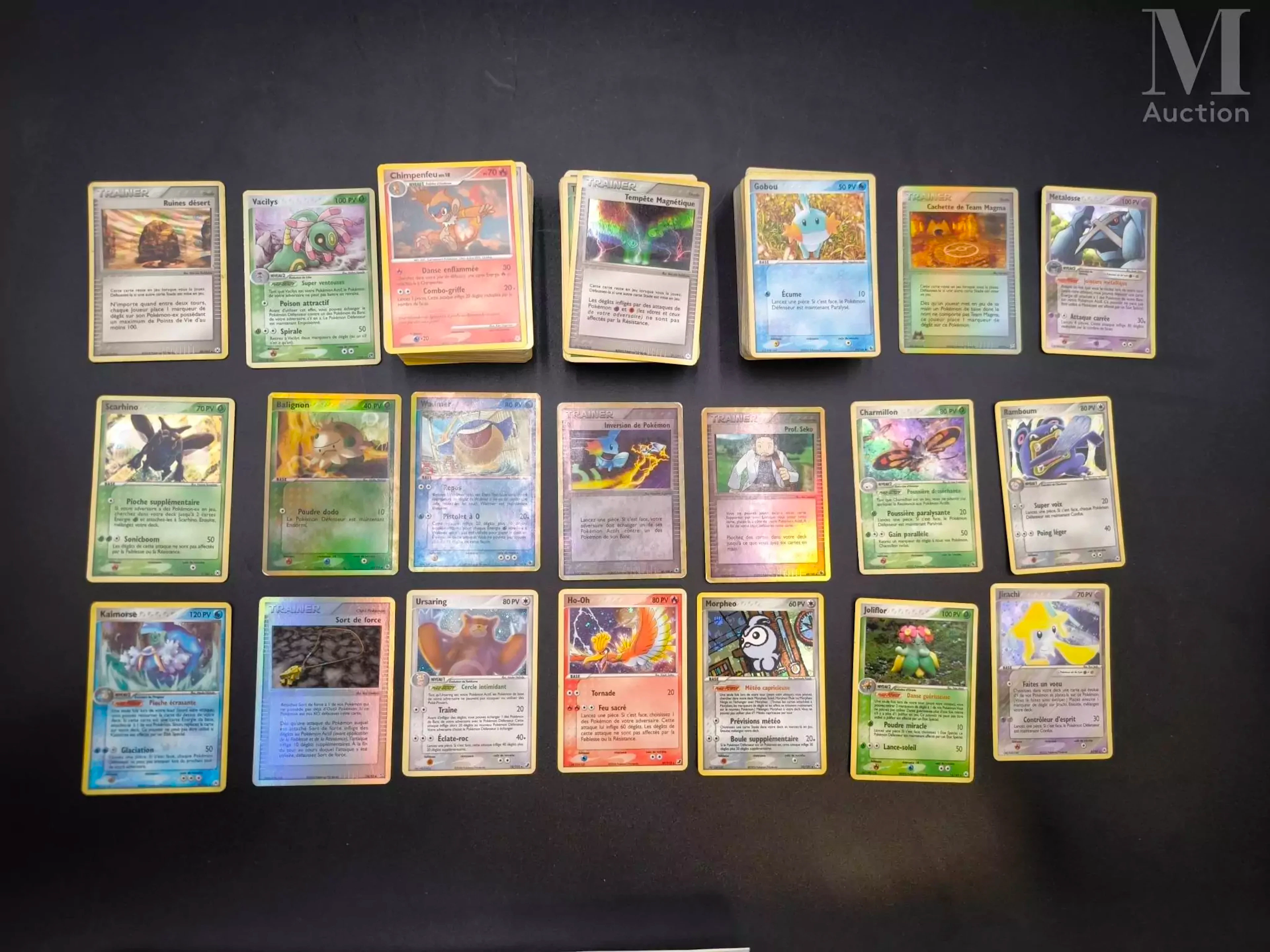 POKEMON Ensemble de 289 cartes du cartes du bloc EX et 28 du bloc