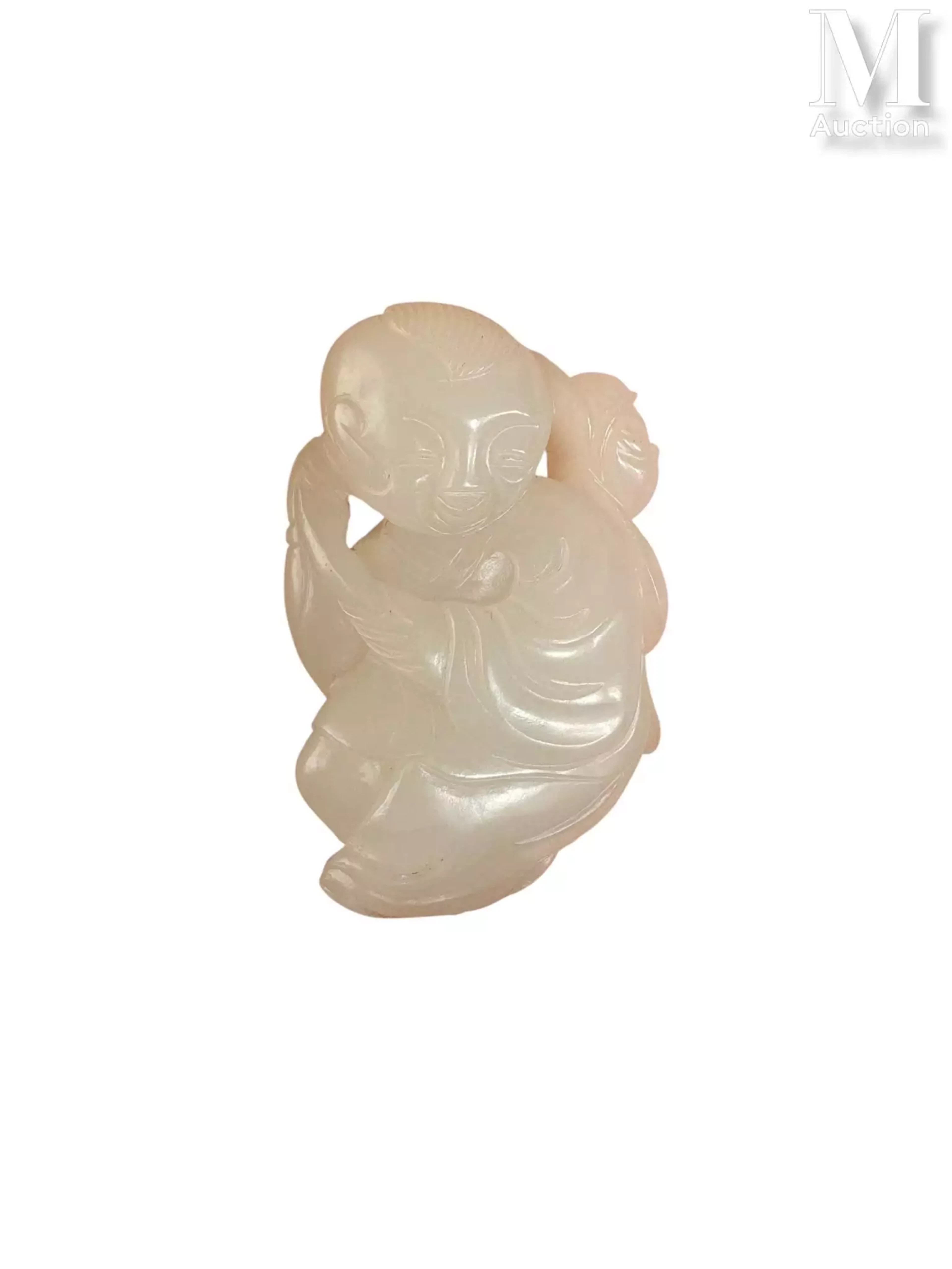 CHINE, XXe siècle Sujet en jade