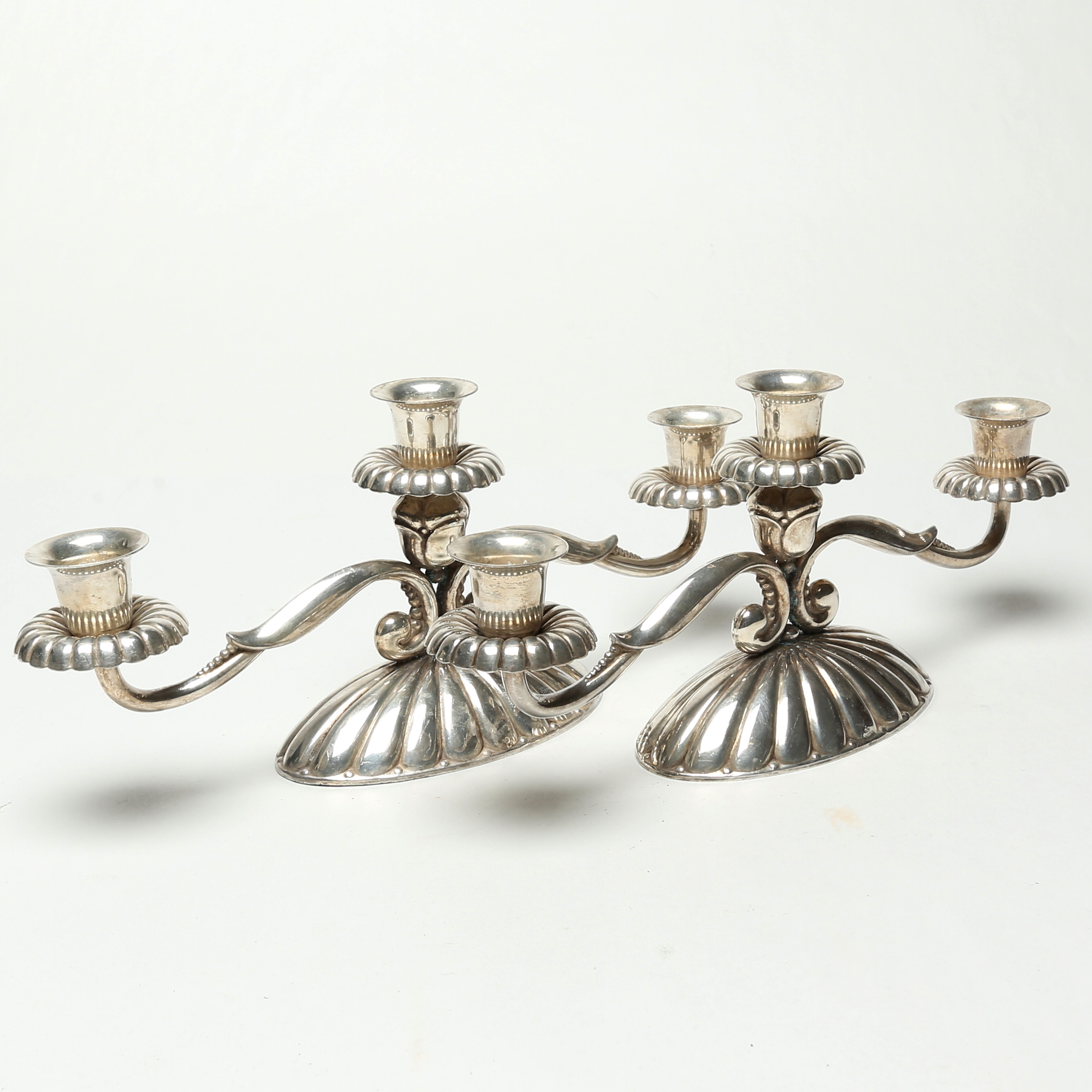 KANDELABRAR 2 st, nysilver.