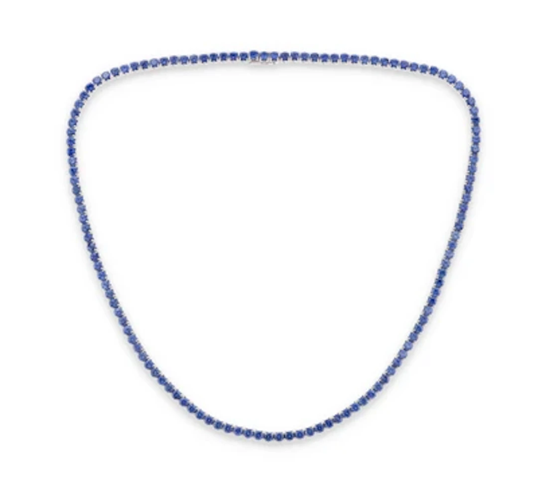 Cartier sapphire rivière necklace
