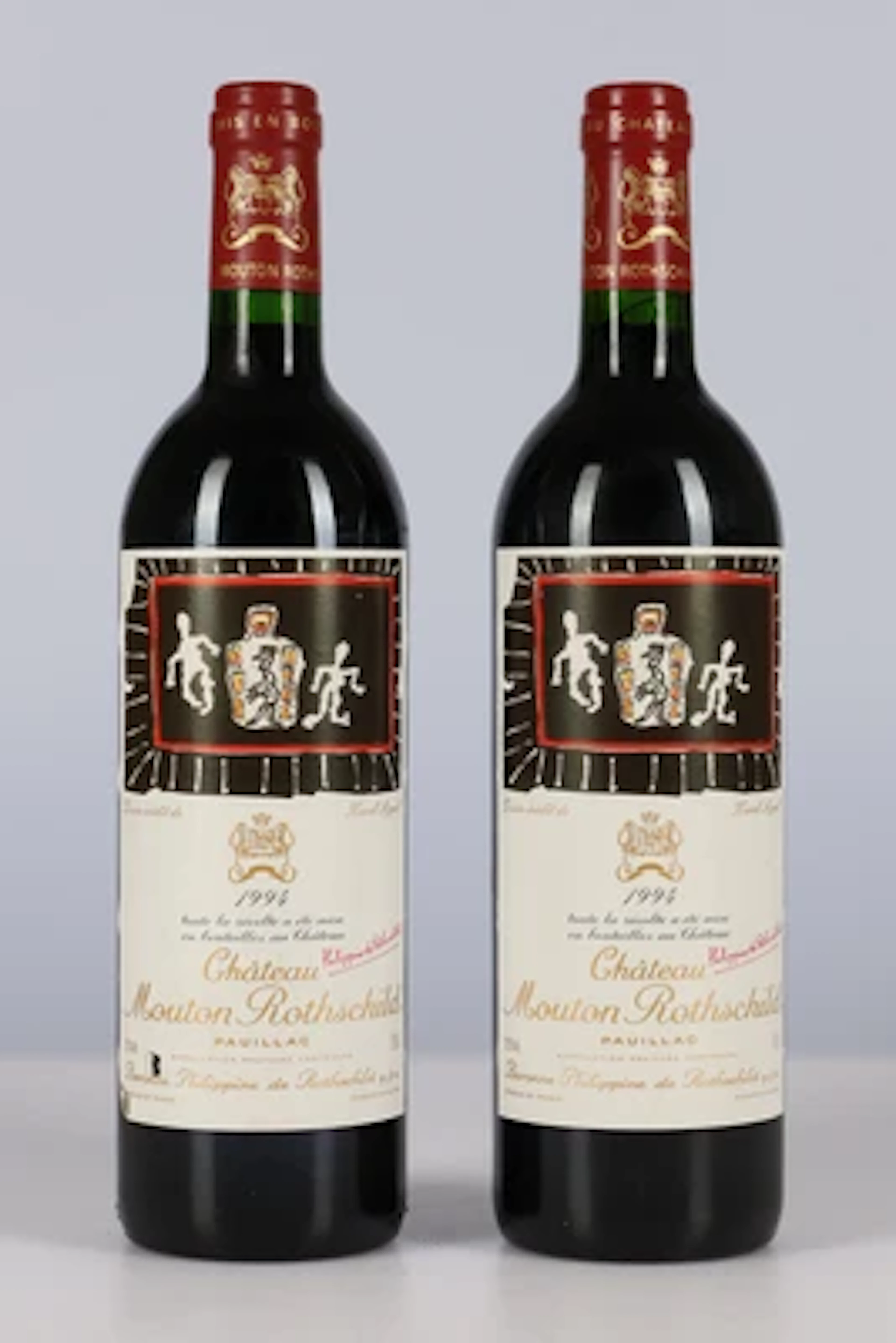 1994 Château Mouton Rothschild, Bordeaux, 92 Cellar Tracker-Punkte, 2 Flaschen
