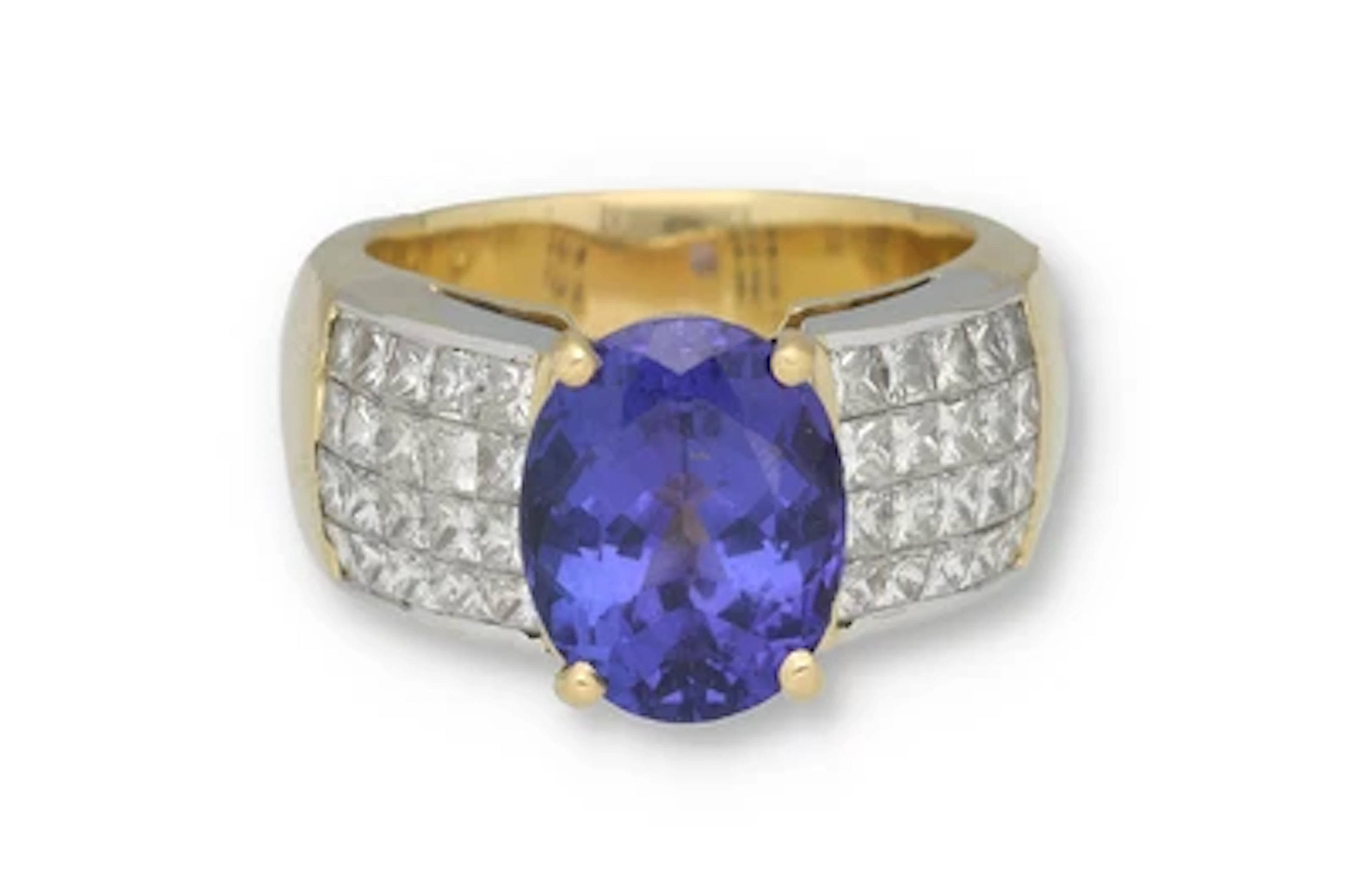 Tansanit Diamant Ring