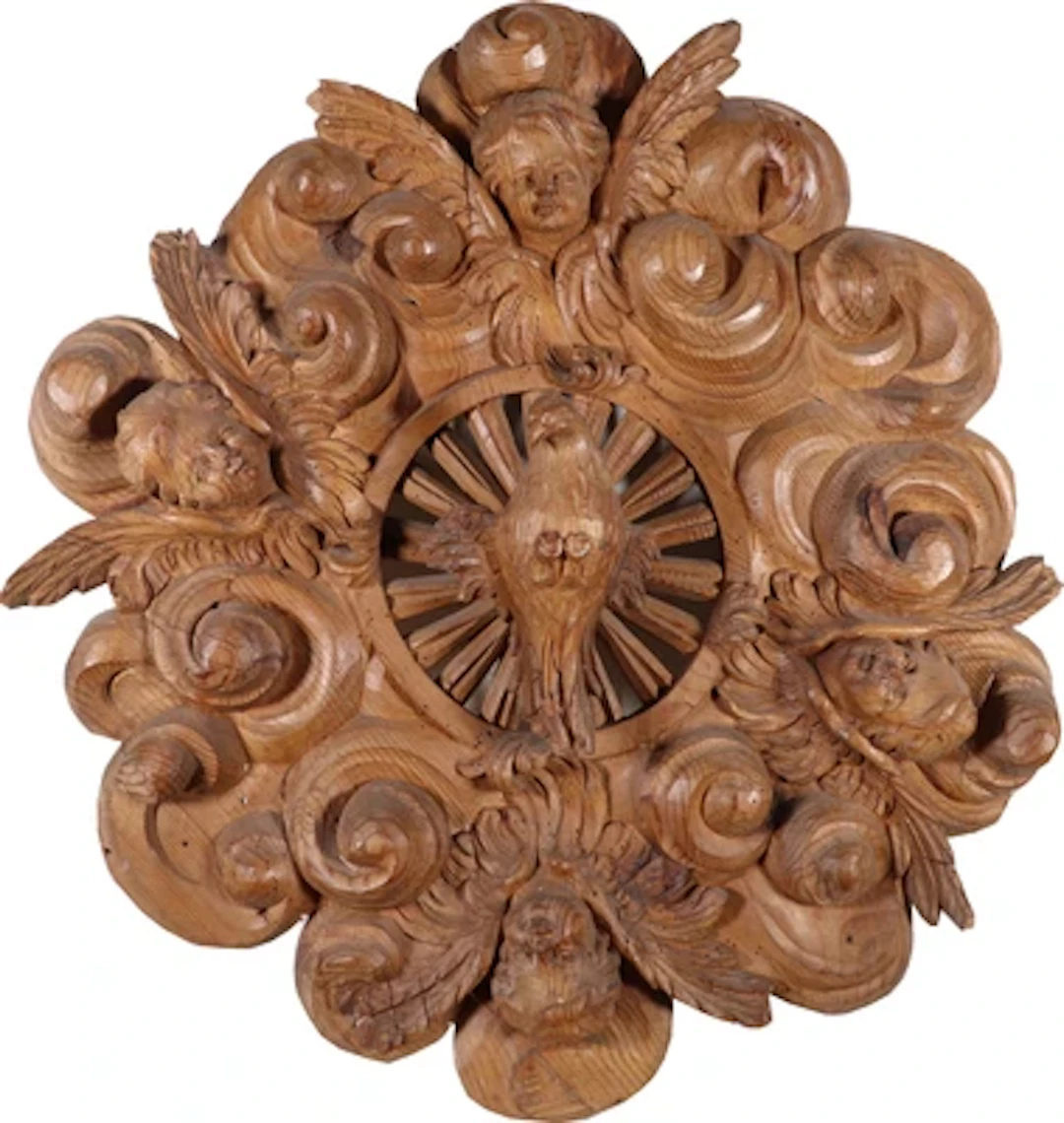 Hl. Geist-Taube, Deckenrelief, Südtirol, 18./19. Jahrhundert