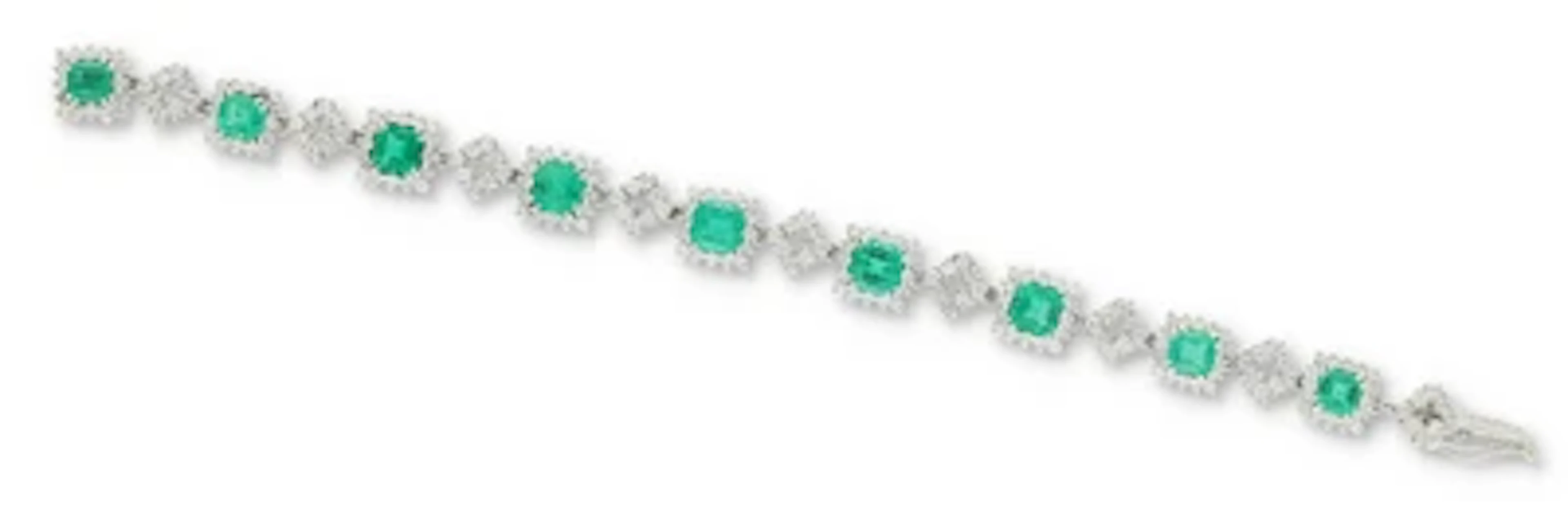 Brillant Smaragd Armband
