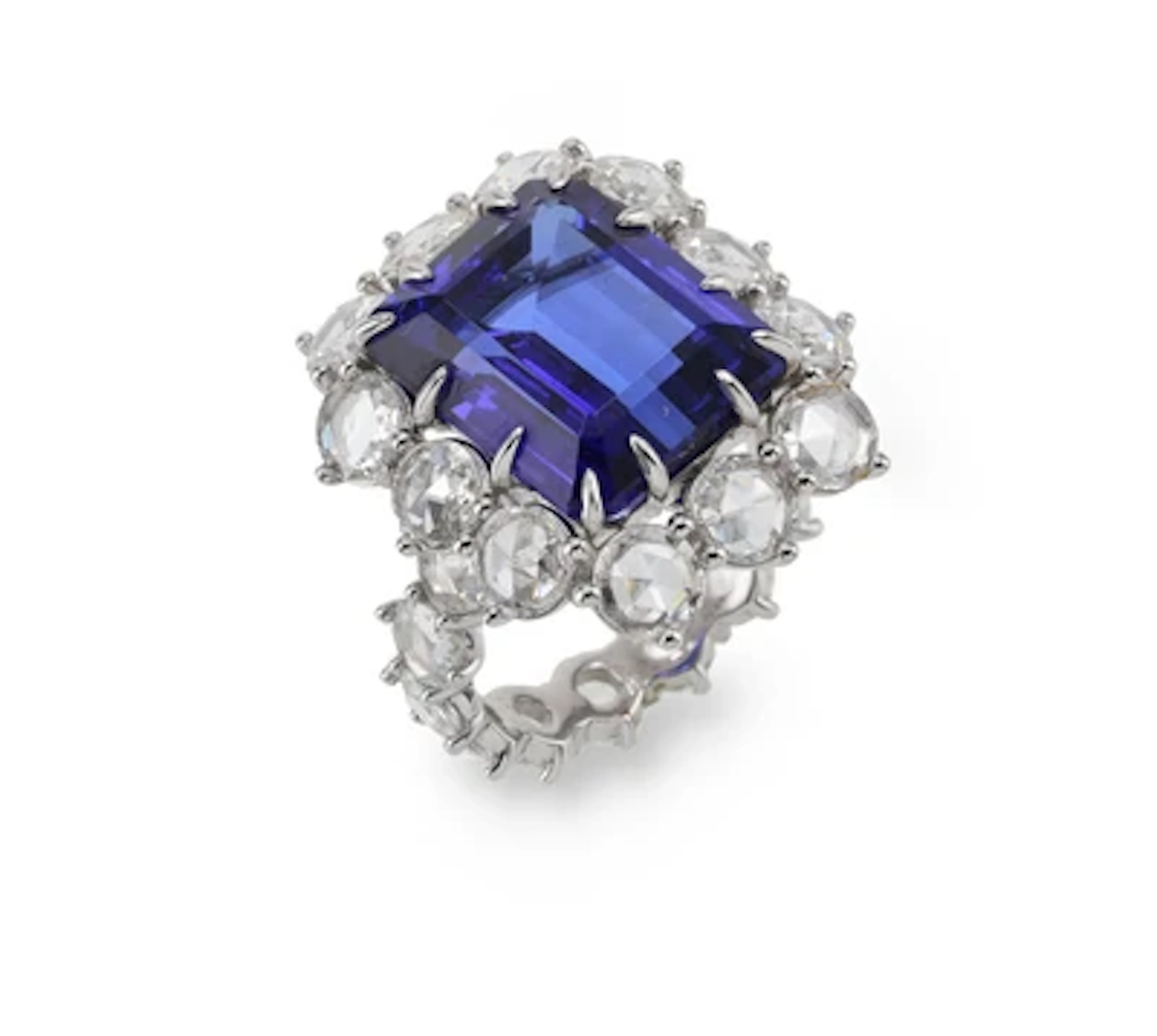 Diamant Tansanit Ring
