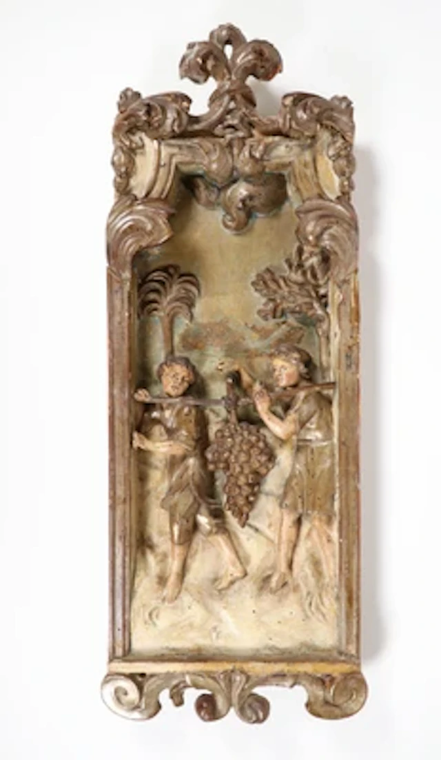 Kundschafter mit der Traube oder Rückkehr von Josua und Kaleb, Relief