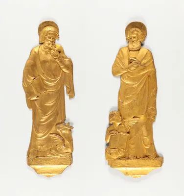 Paar Evangelisten "Lukas & Matthäus", 19. Jahrhundert