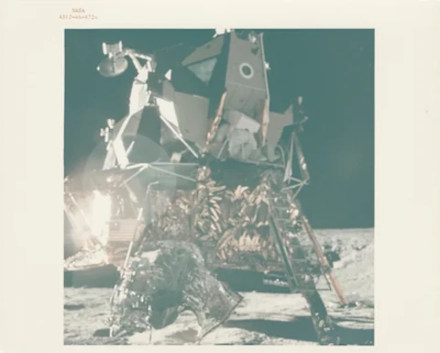 APOLLO 12 - Alan Bean Descends from Intrepid