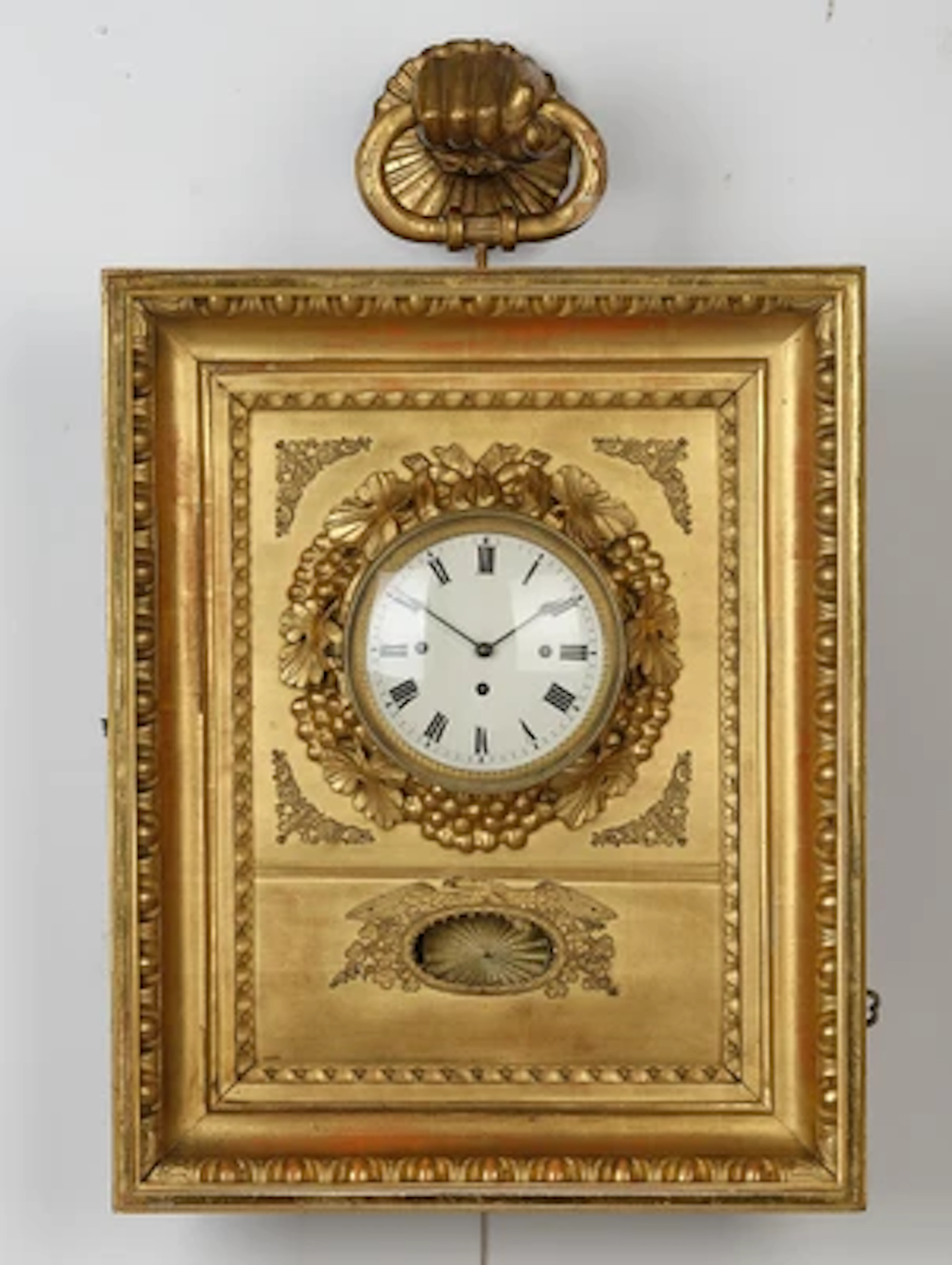 Biedermeier Wandpendeluhr mit Musikspielwerk
