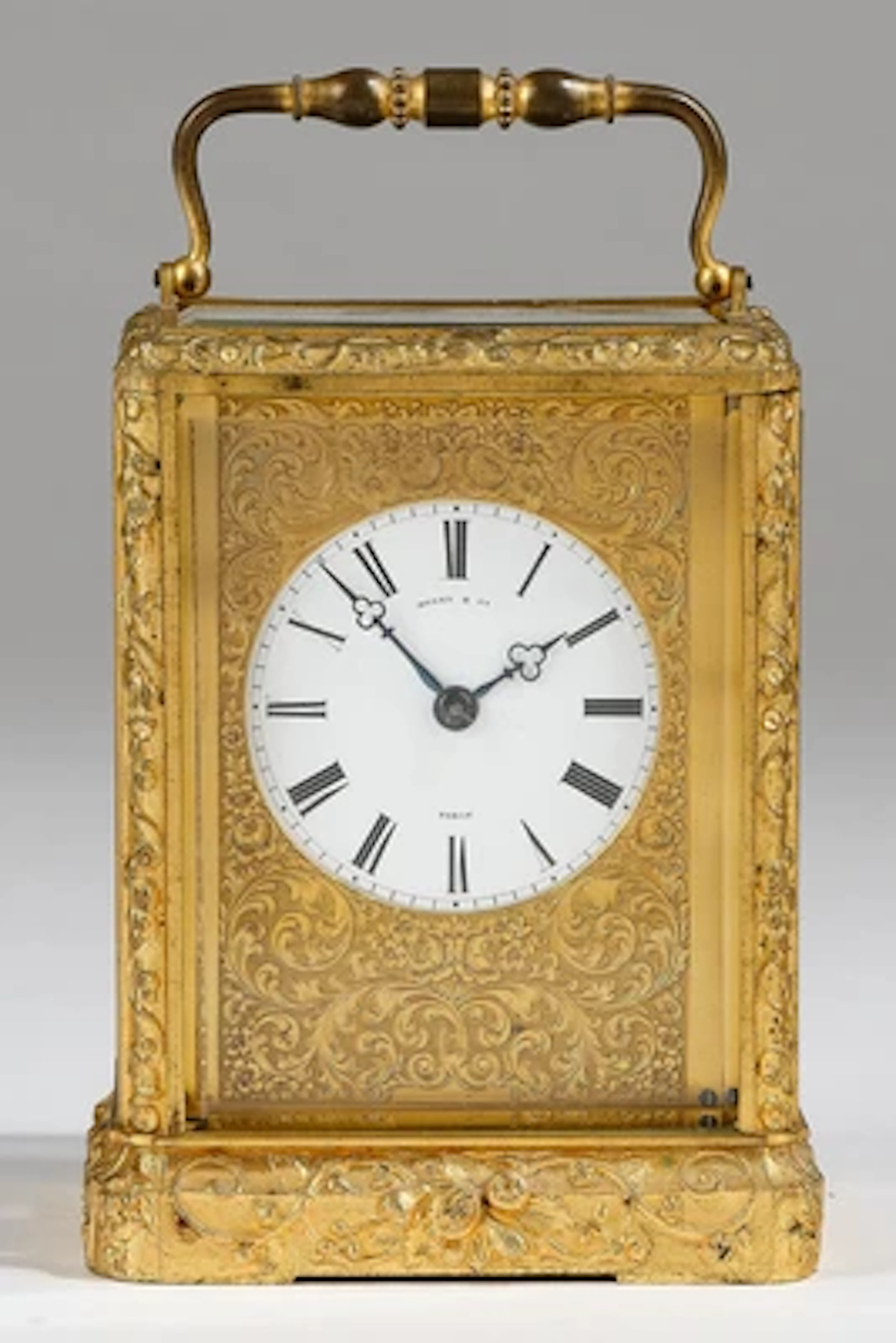 "Fin de Siècle" Reiseuhr "Henry & Co, Paris"