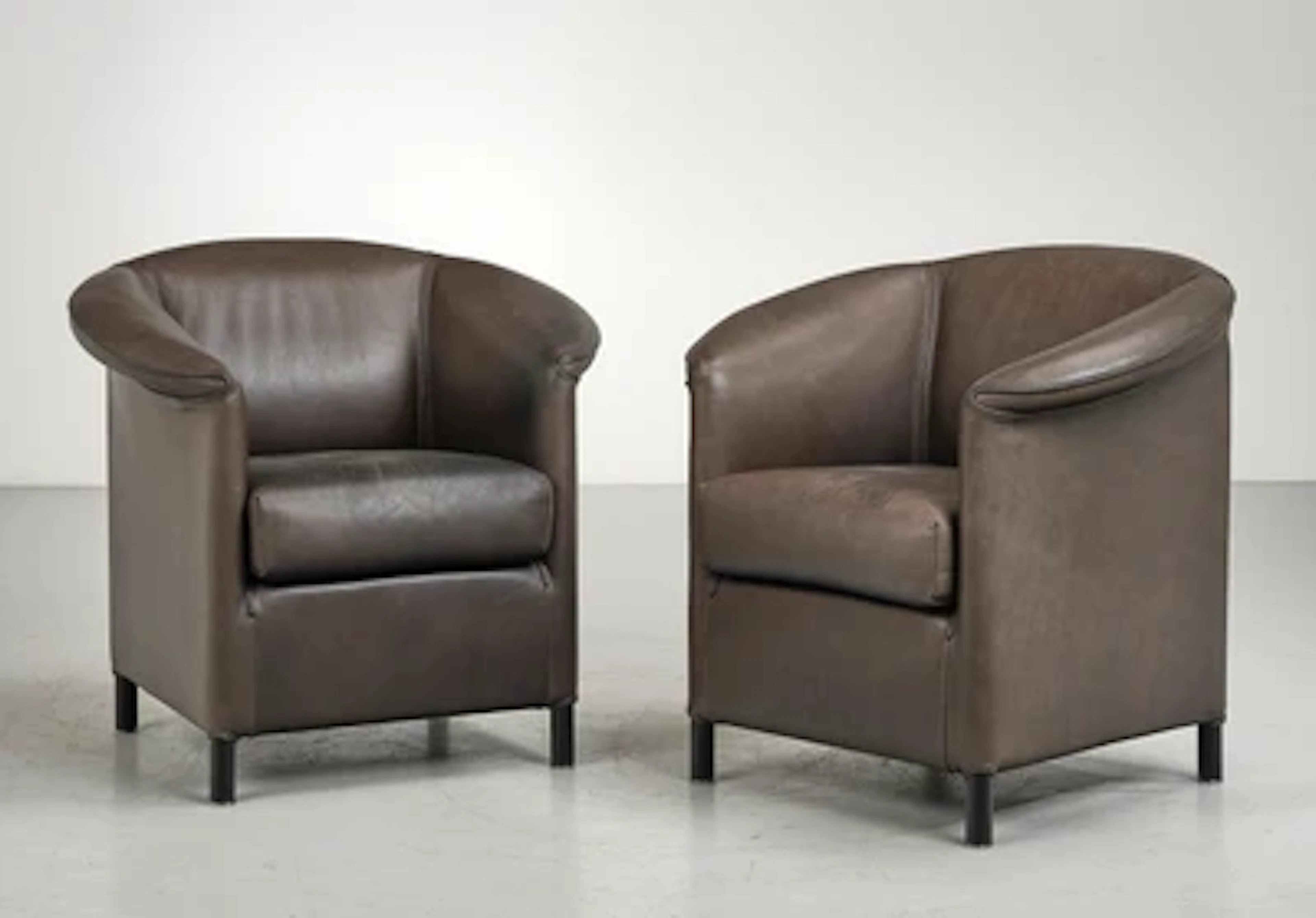 Zwei Fauteuils Mod. Aura, Entwurf Paolo Piva