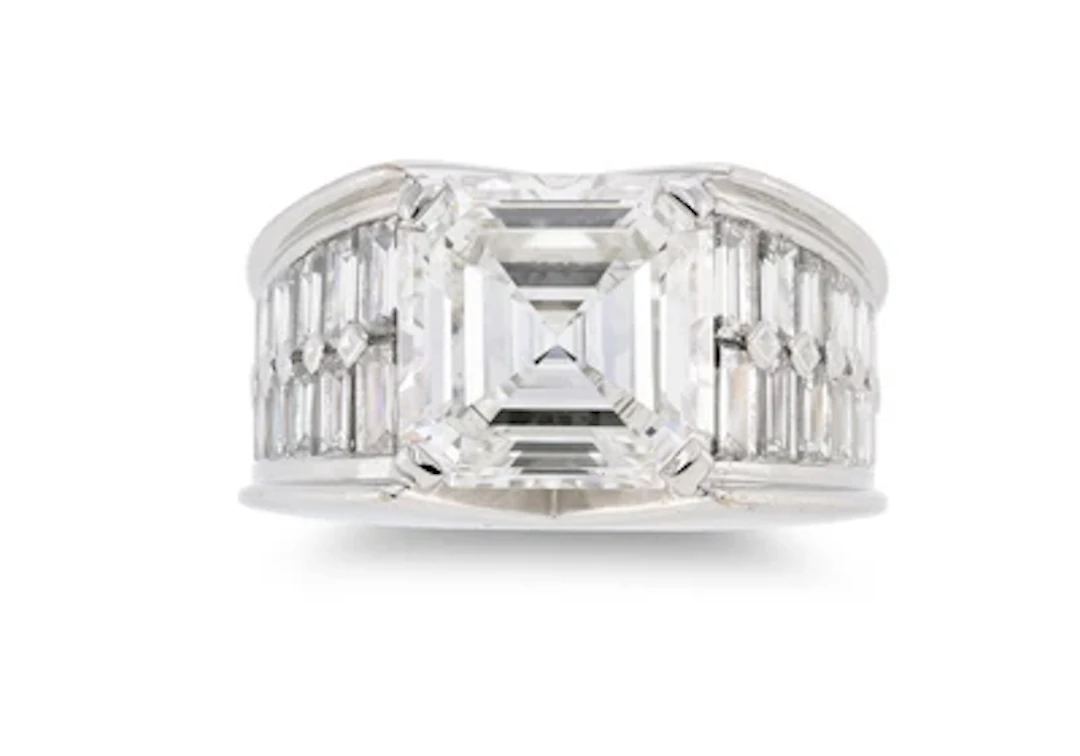 Cartier diamond ring 5.37 ct