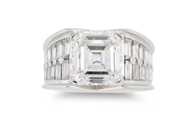 Cartier diamond ring 5.37 ct