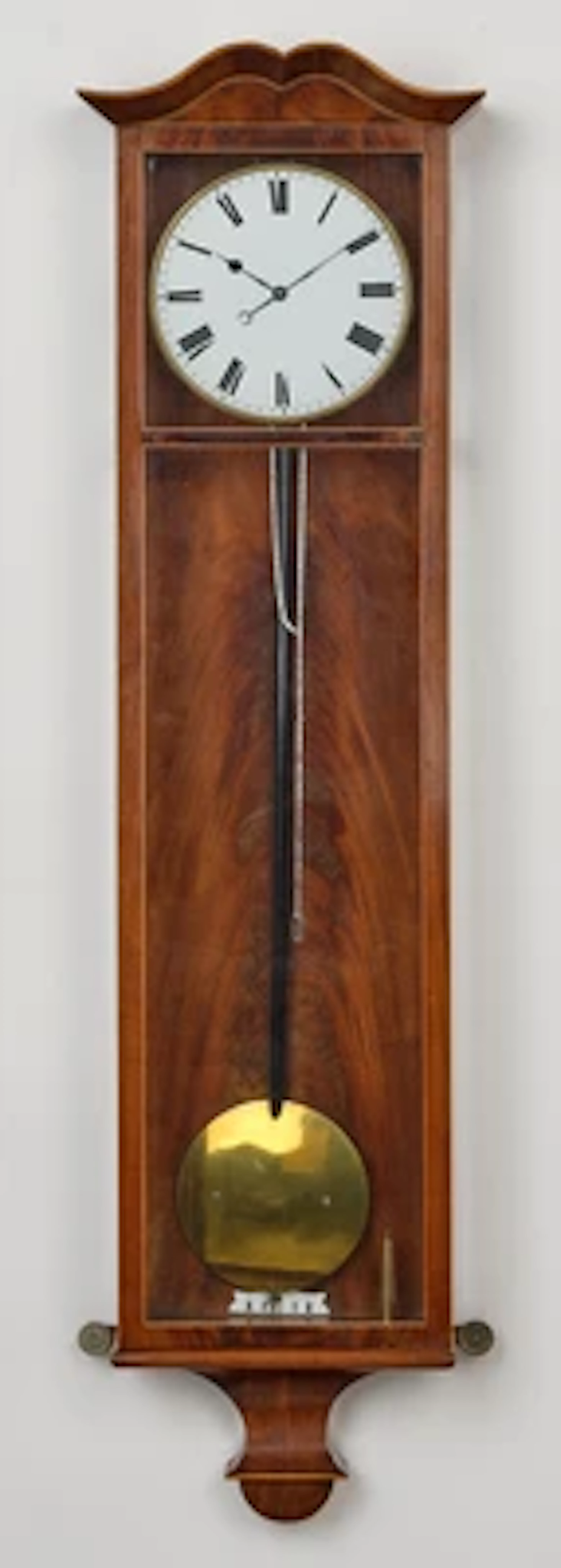 Biedermeier Wandpendeluhr mit Monatsgang