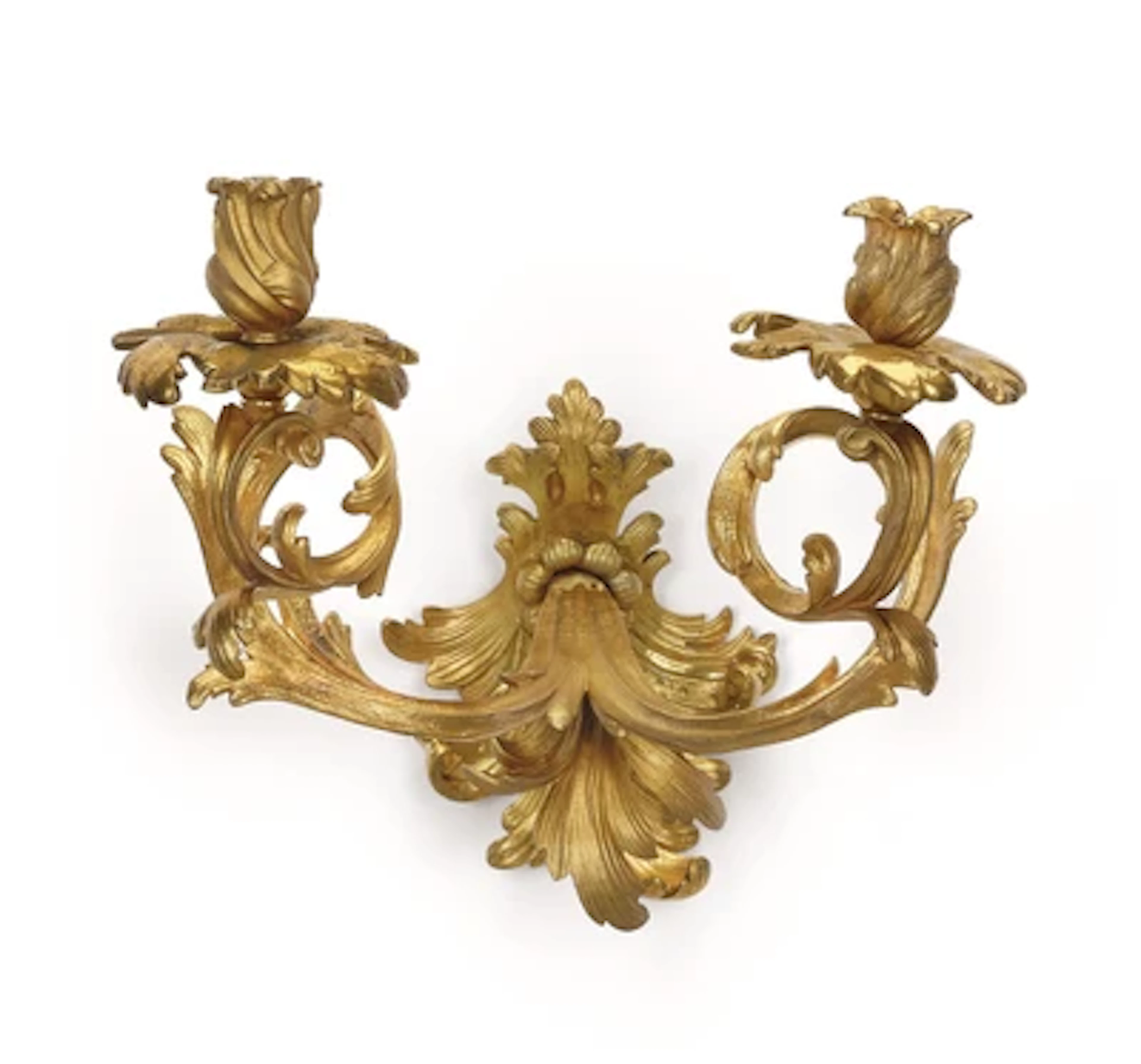 Two Slightly Different Rococo-Style Wall Lights