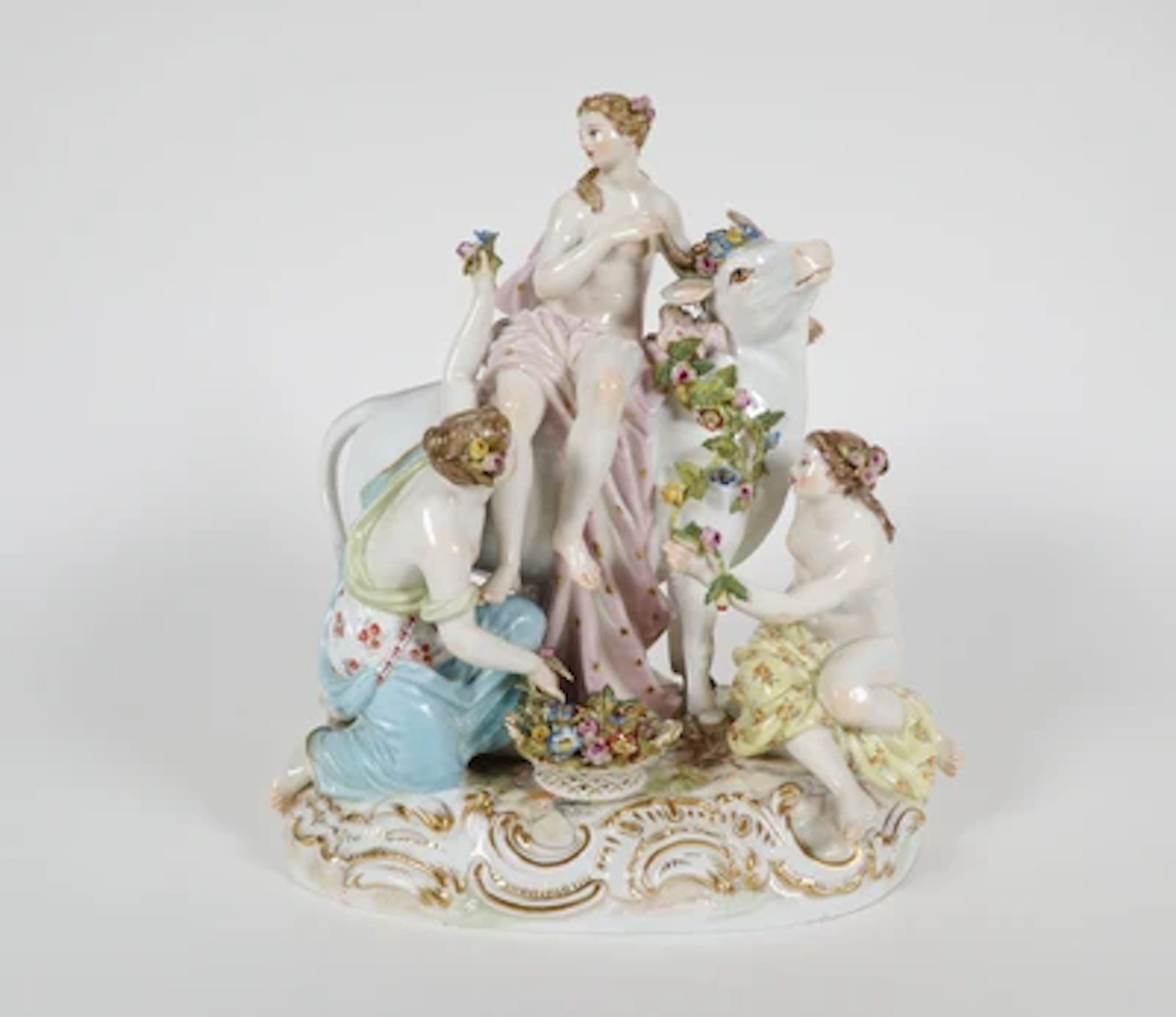 Europa auf dem Stier, Entwurf Johann Friedrich Eberlein 1748, Meissen