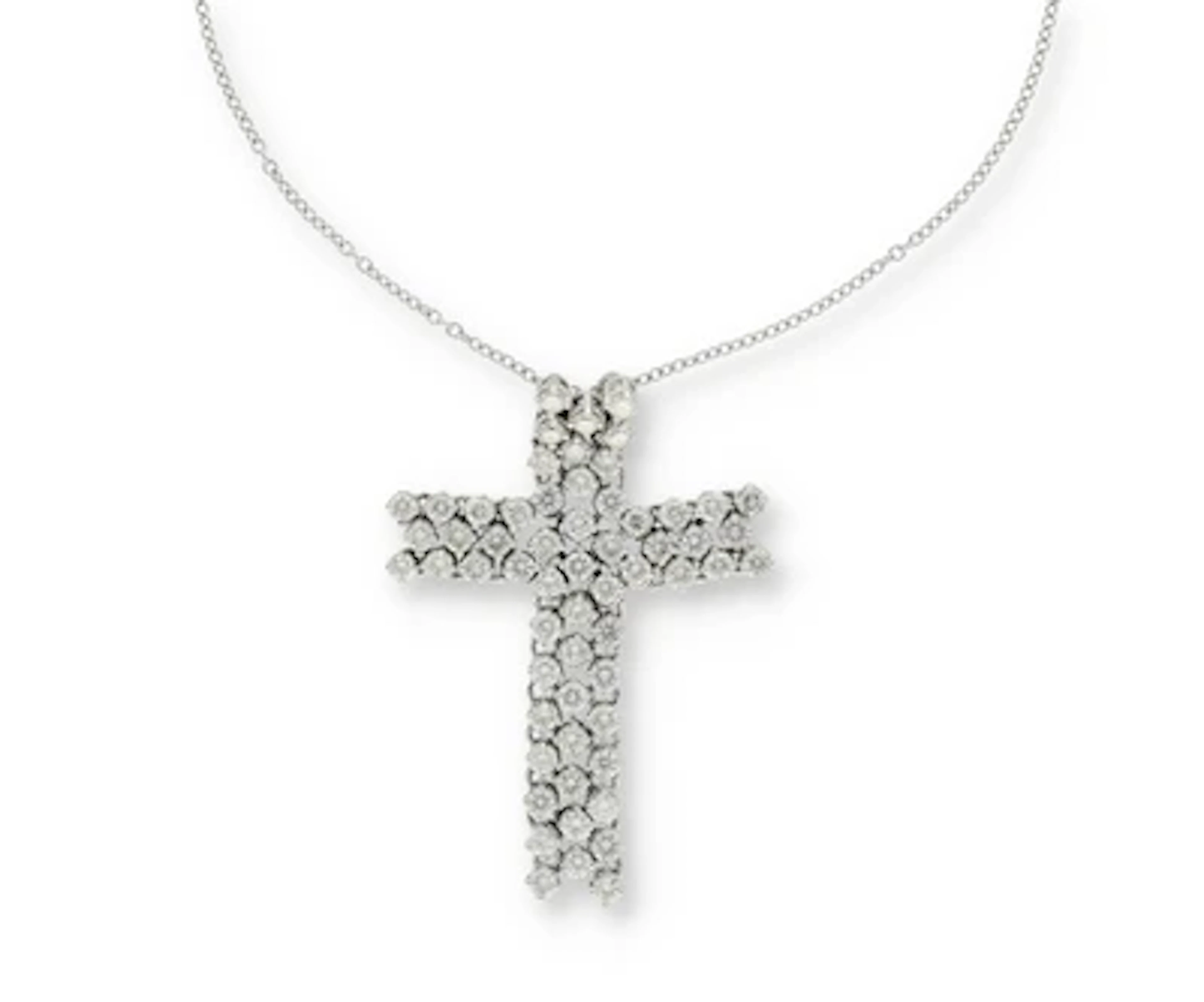 Brillant Kreuzanhänger zus. ca.4 ct