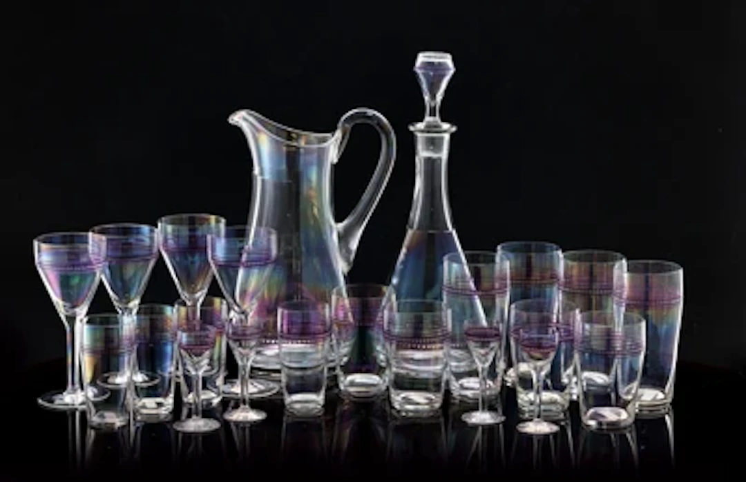 A 22-piece drinking set, c. 1900/15