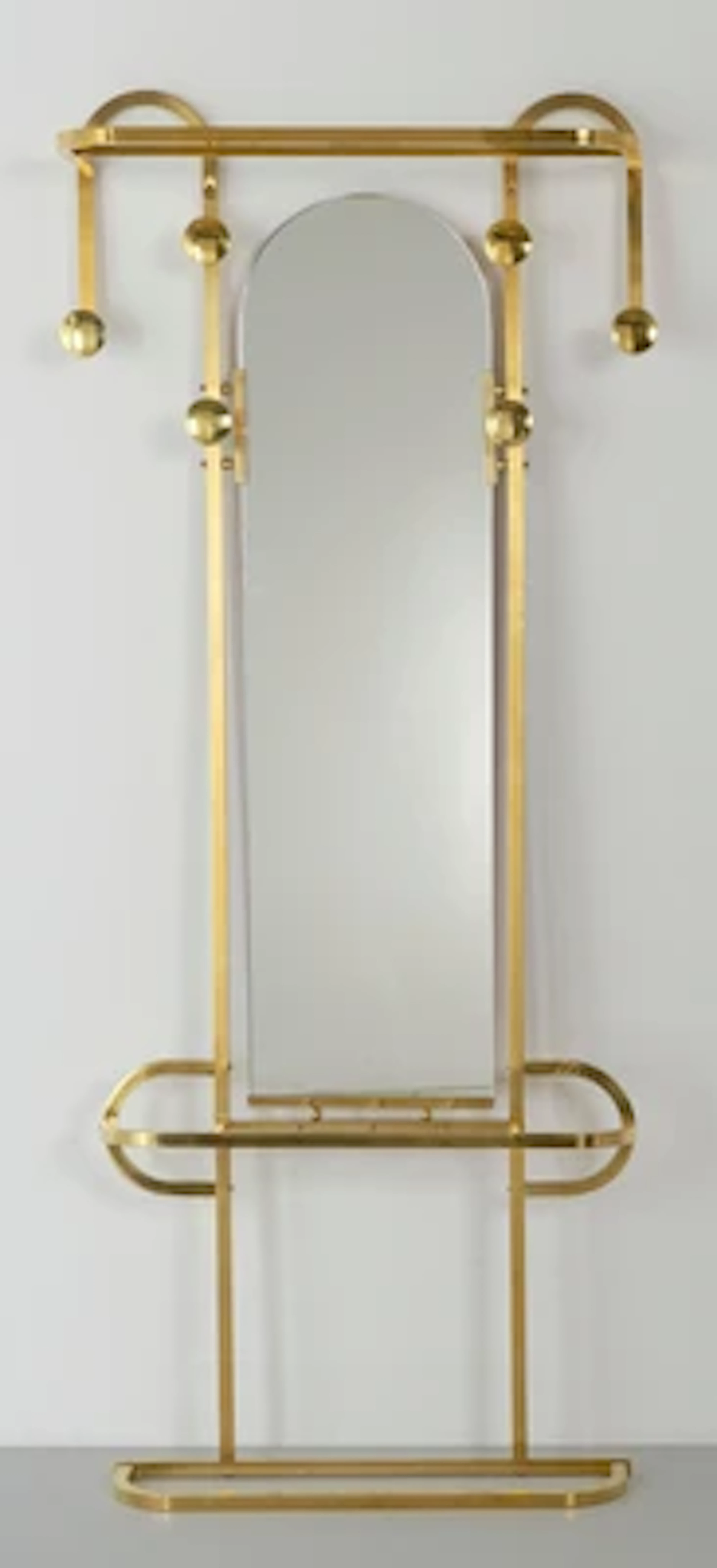 Jugendstil-Wandgarderobe,