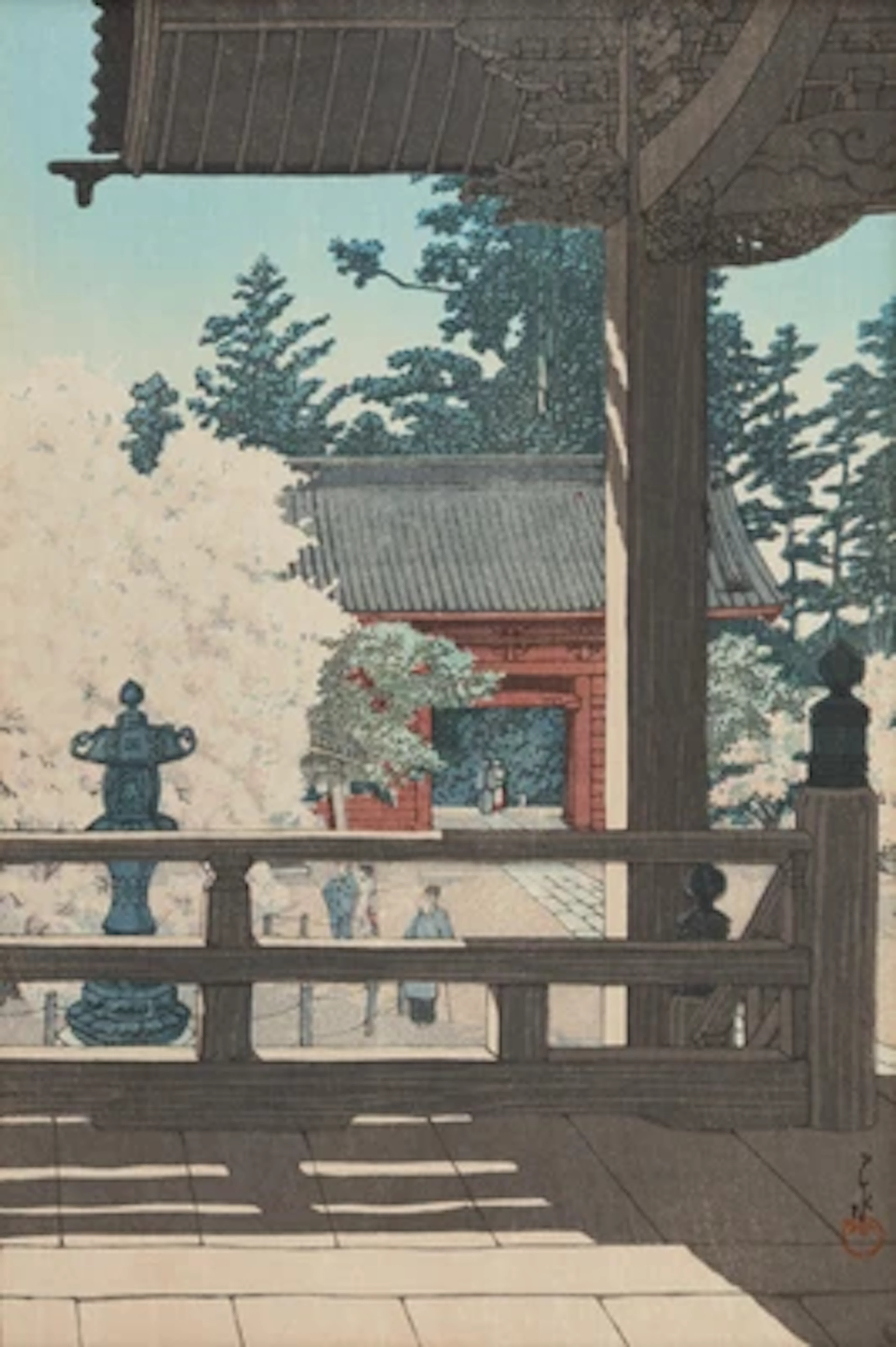 Kawase Hasui (1883-1957), Myohonji Temple, Myohonji Temple of Nichiren