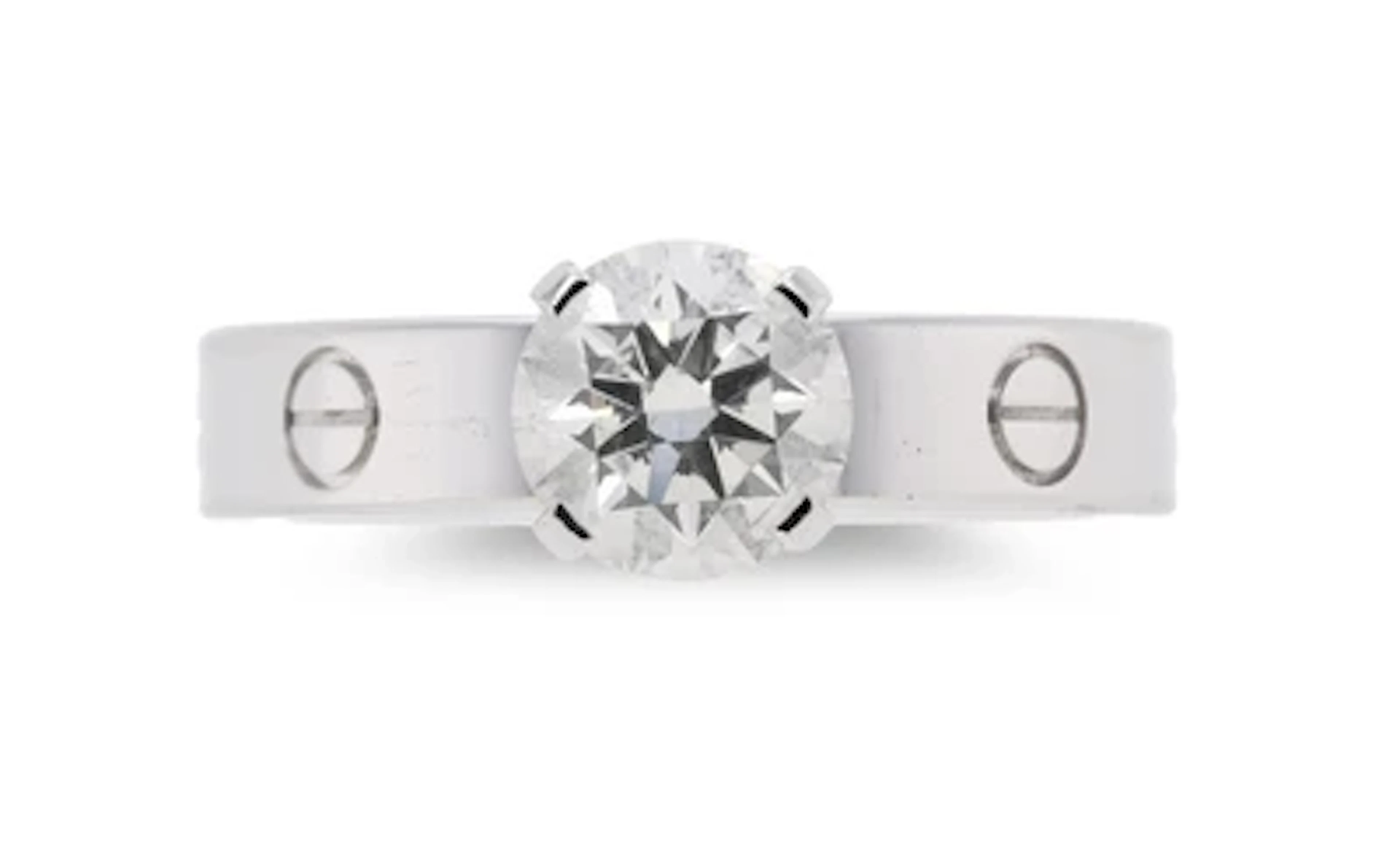 Cartier Love brilliant-cut diamond solitaire ring 1.13 ct