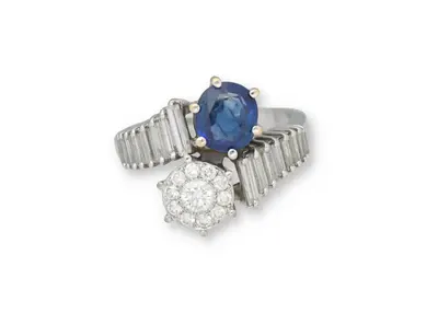 Diamant Saphirring