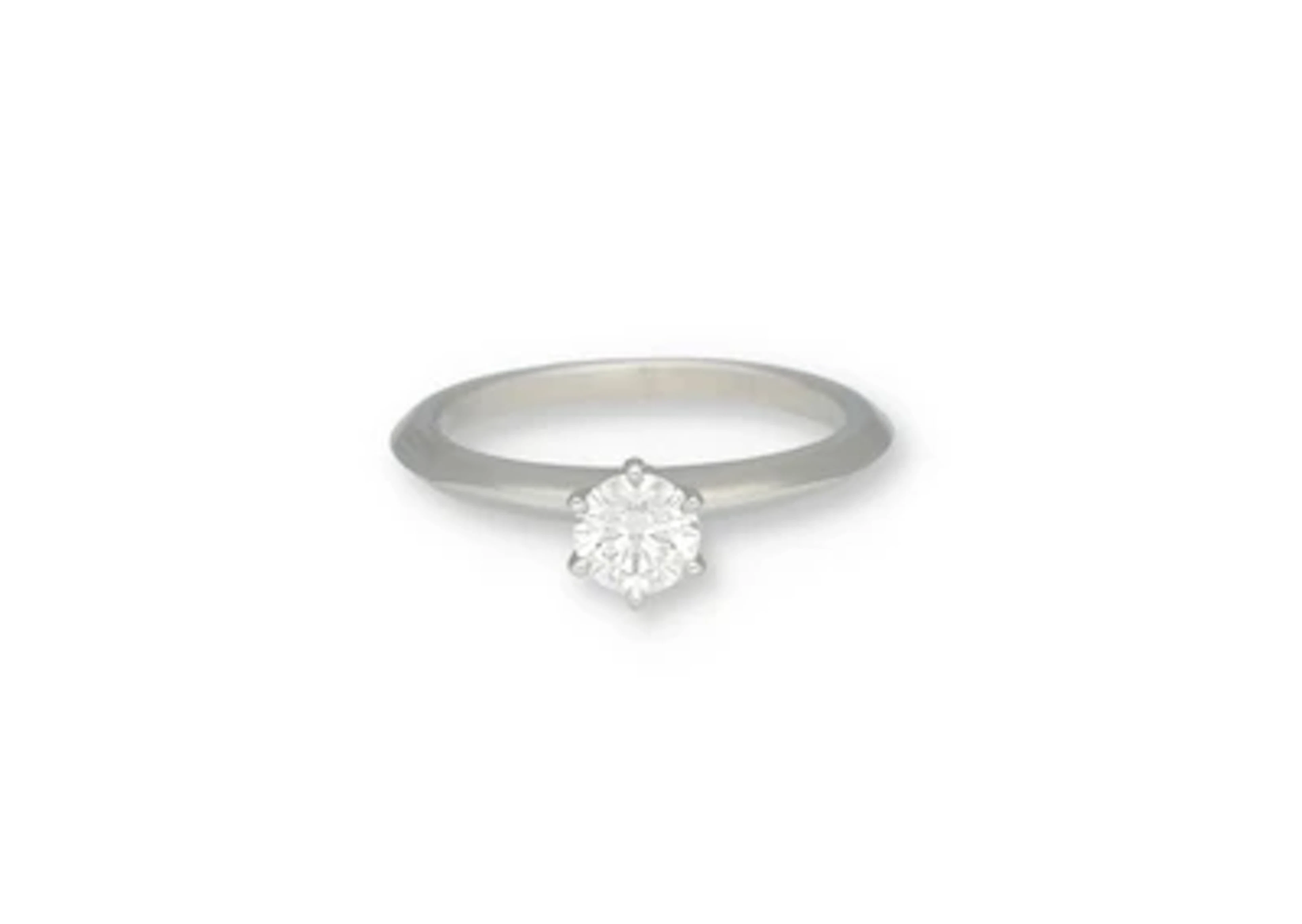Tiffany & Co Brillantsolitär Ring ca. 0,52 ct