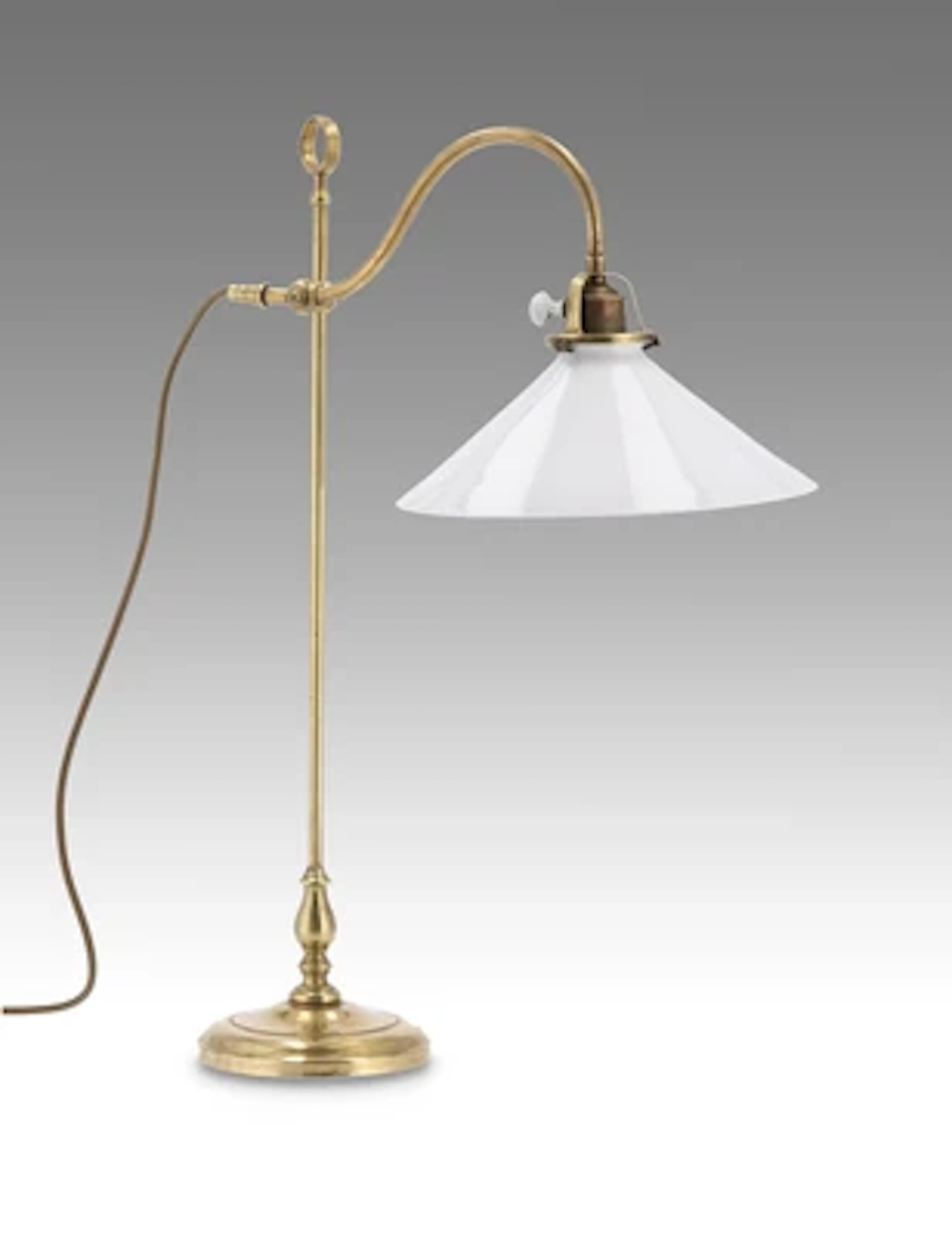 A brass desk lamp, c. 1920