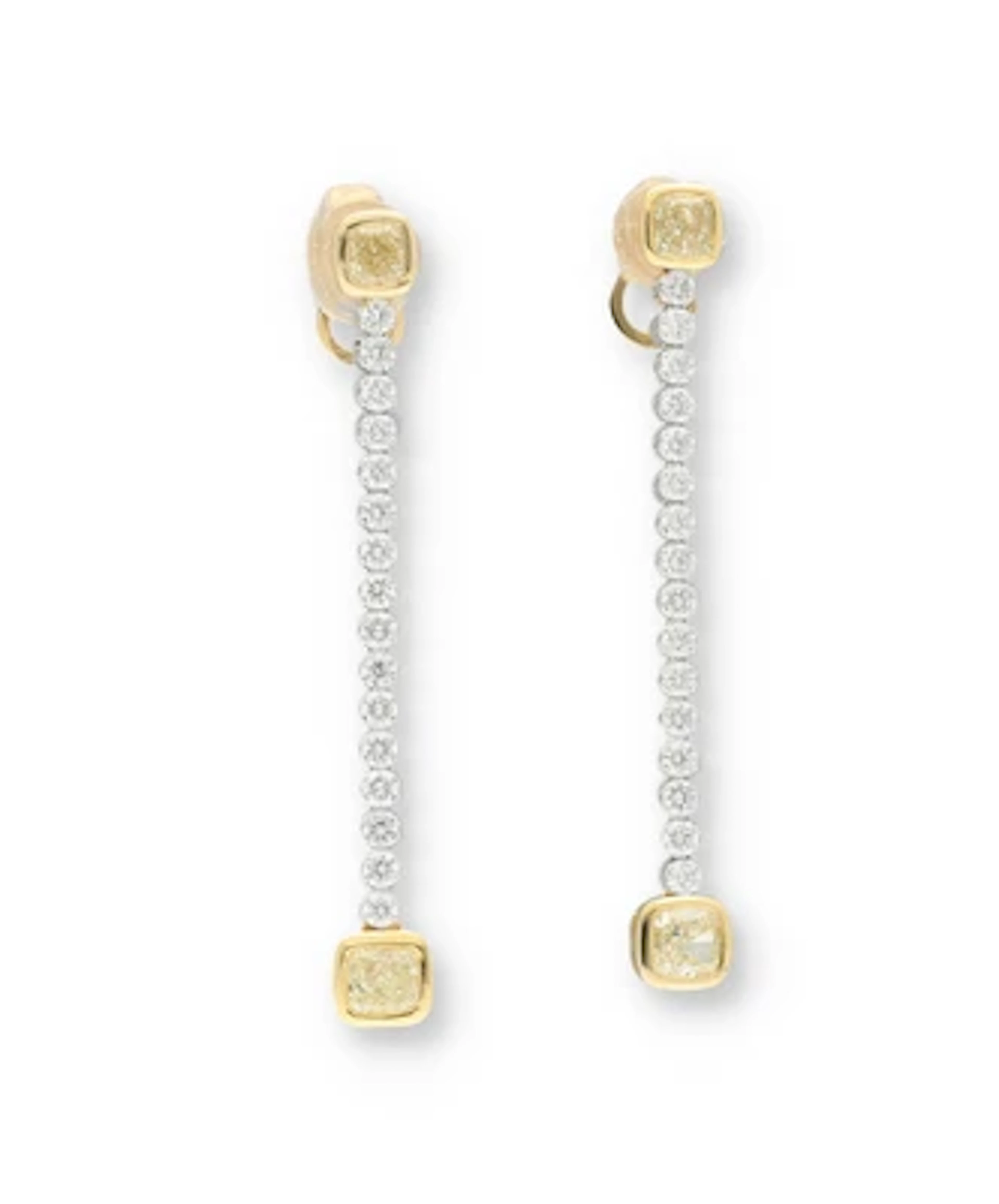 Brillant Ohrsteckgehänge zus. ca. 1,20 ct