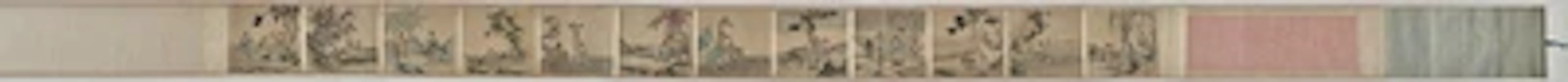 China, Qing-Periode, Querrolle mit zwölf Szenen
